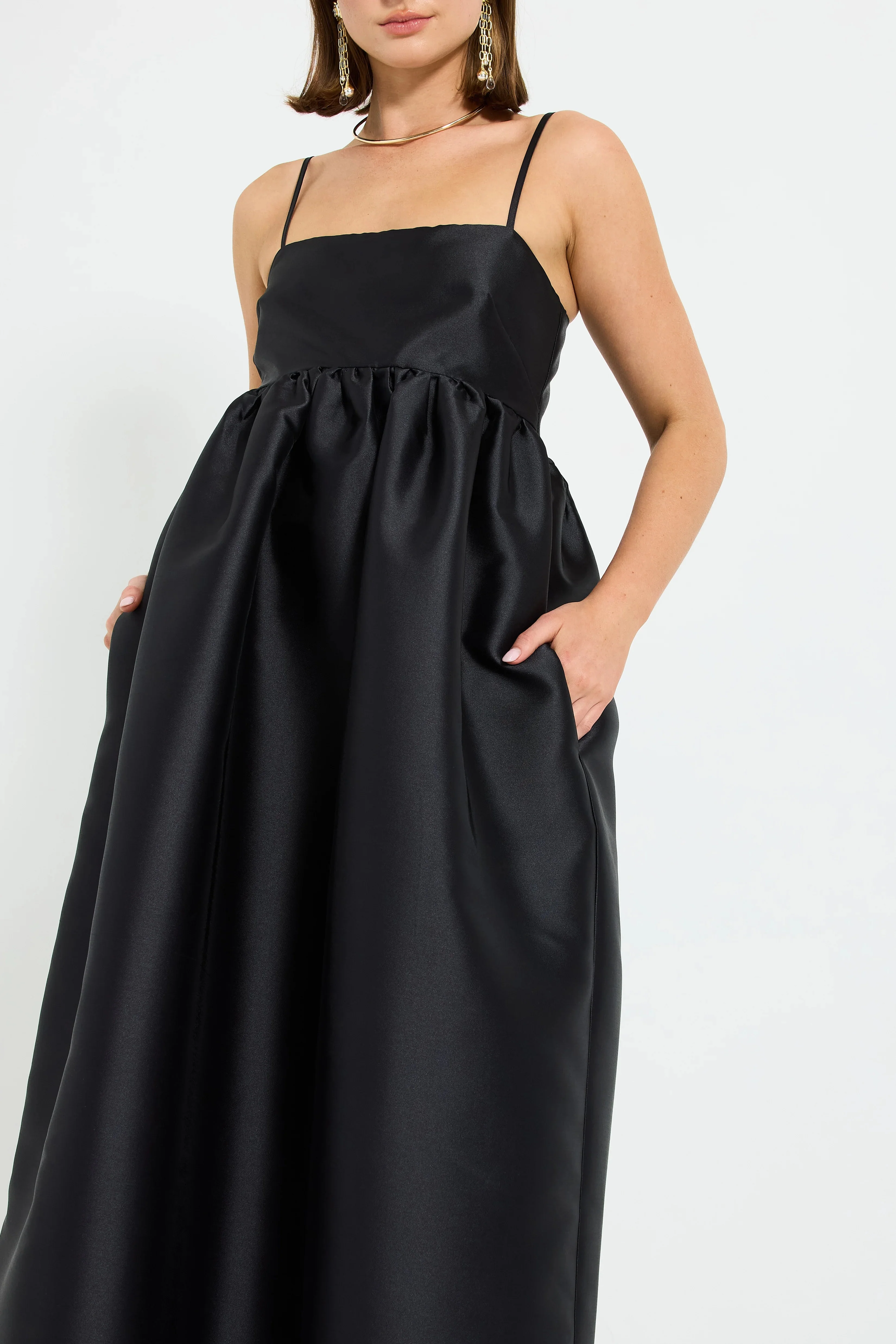 Pasduchas Pippa Flared Midi Dress - Black - Image 4