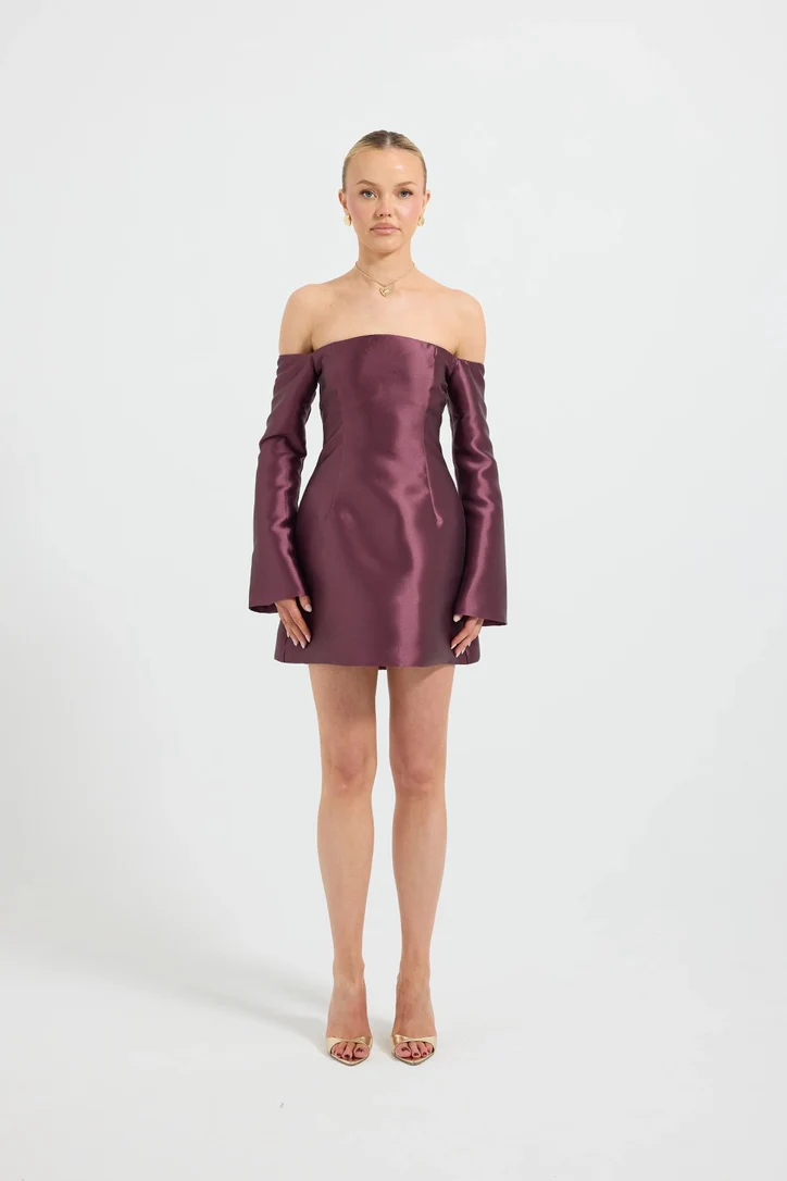 Pasduchas Pippa Long Sleeve Mini Dress - Cherries Jubilee