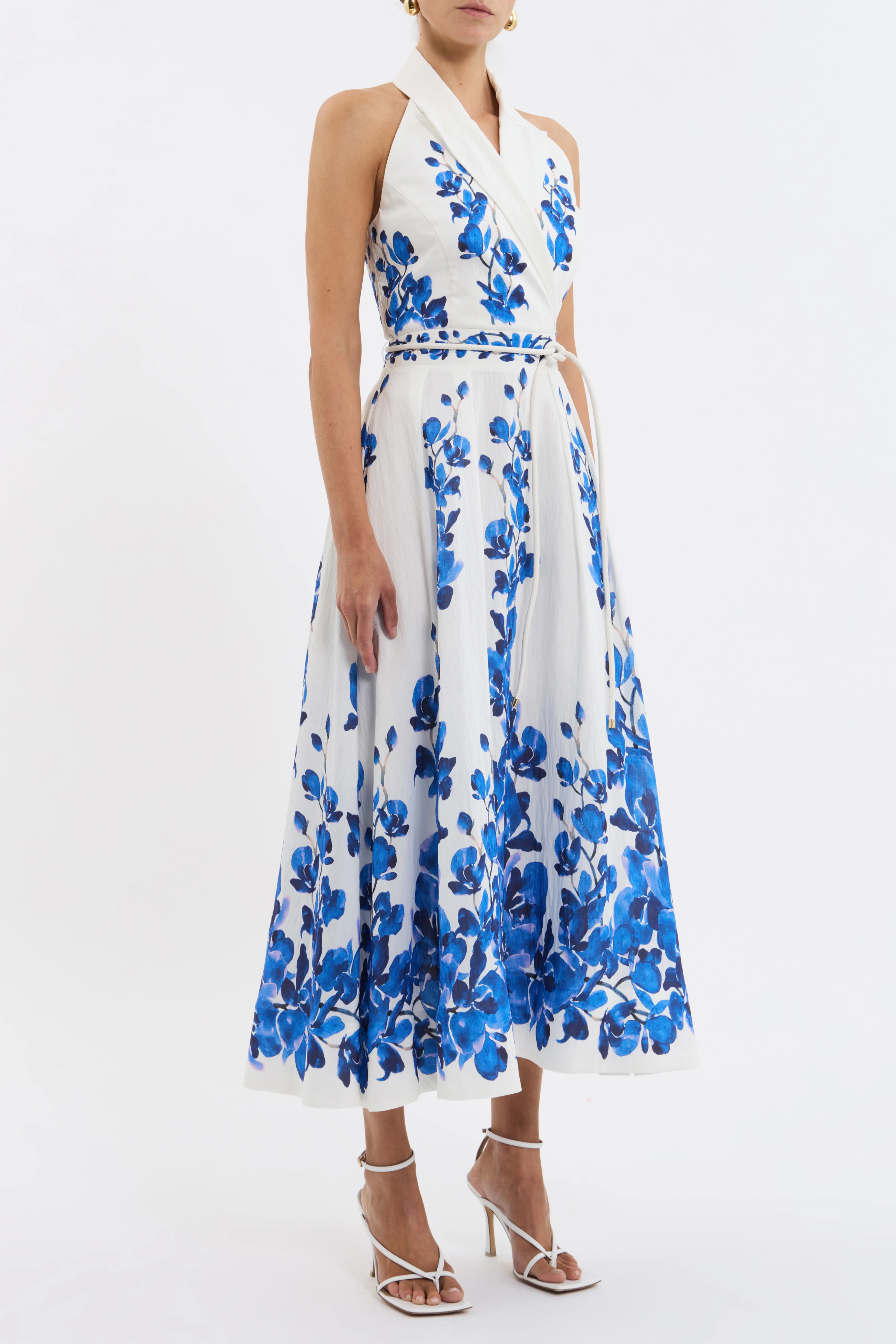 Rebecca Vallance Orchid Blues Midi Dress - Vines Print - Image 6