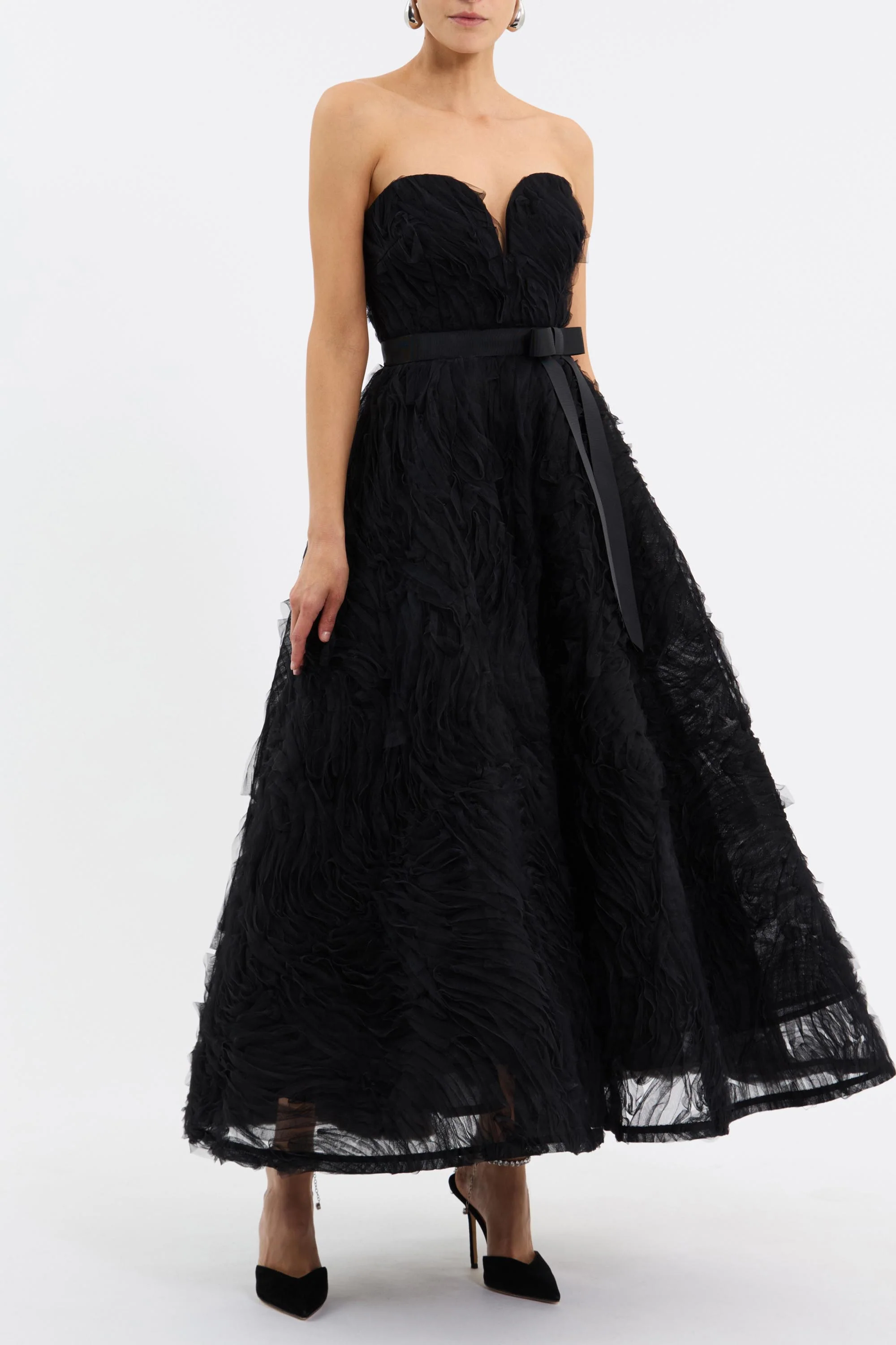 Rebecca Vallance Willow Midi Dress - Black - Image 2
