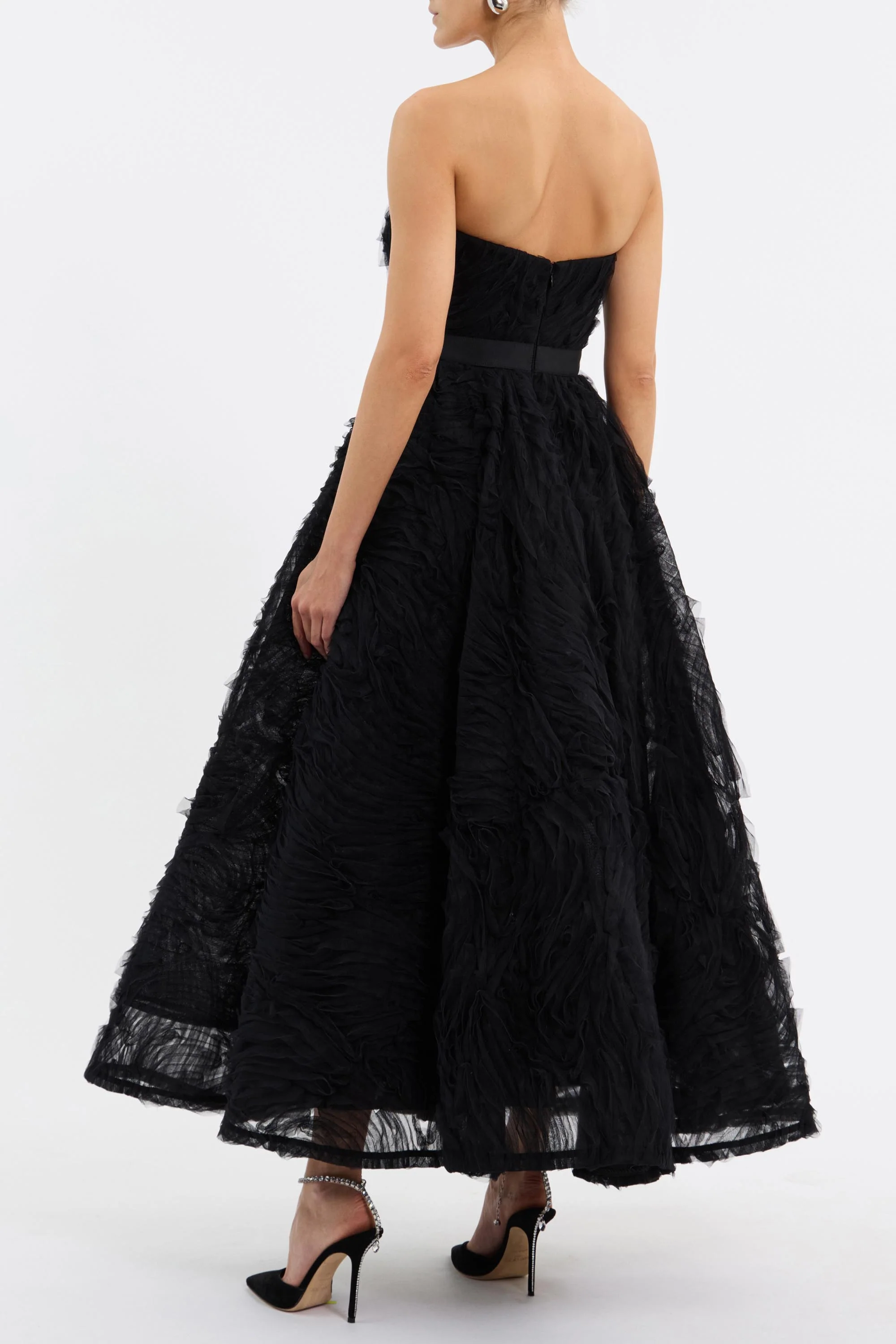 Rebecca Vallance Willow Midi Dress - Black - Image 4