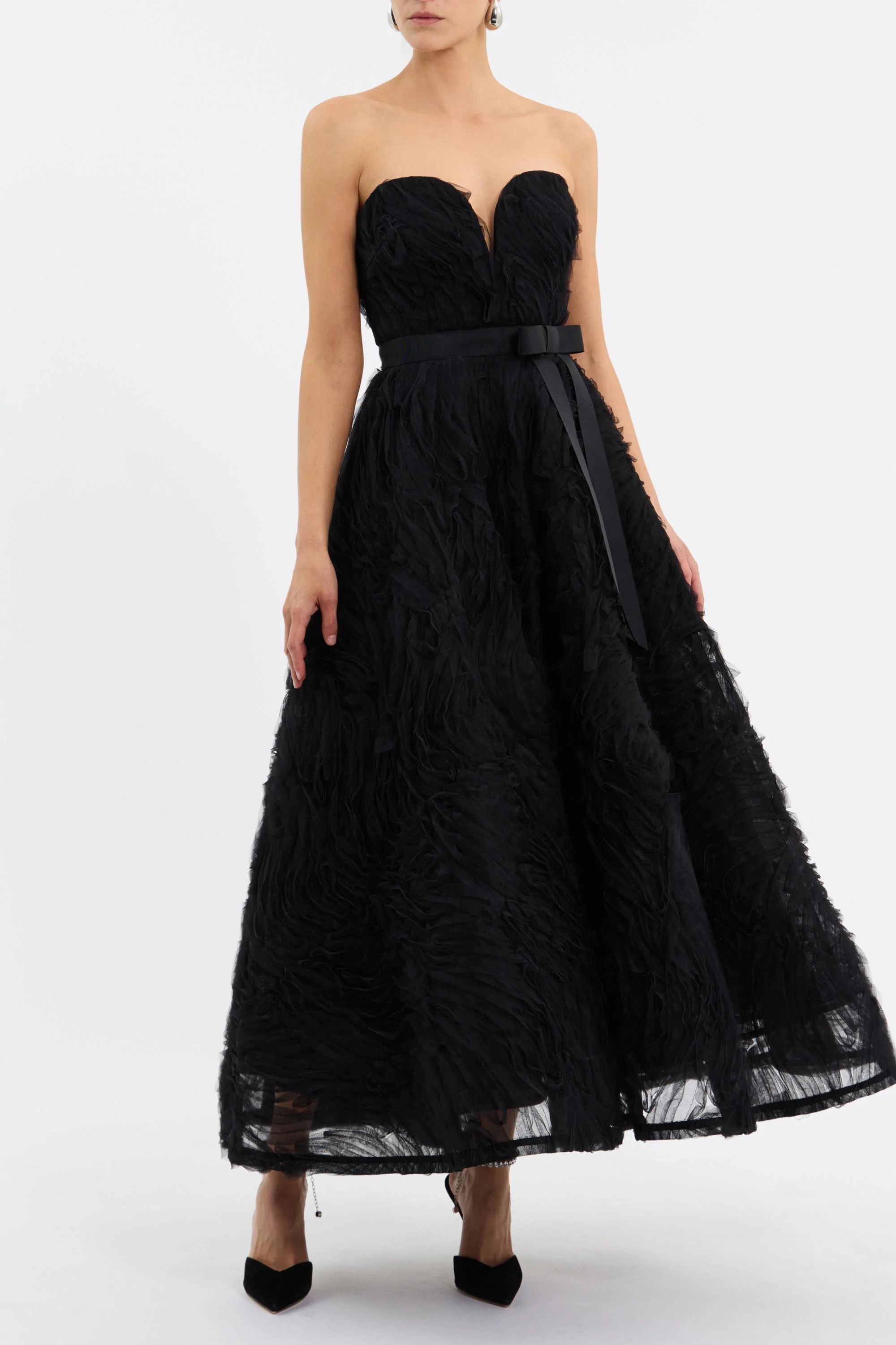 Rebecca Vallance Willow Midi Dress - Black - Image 5
