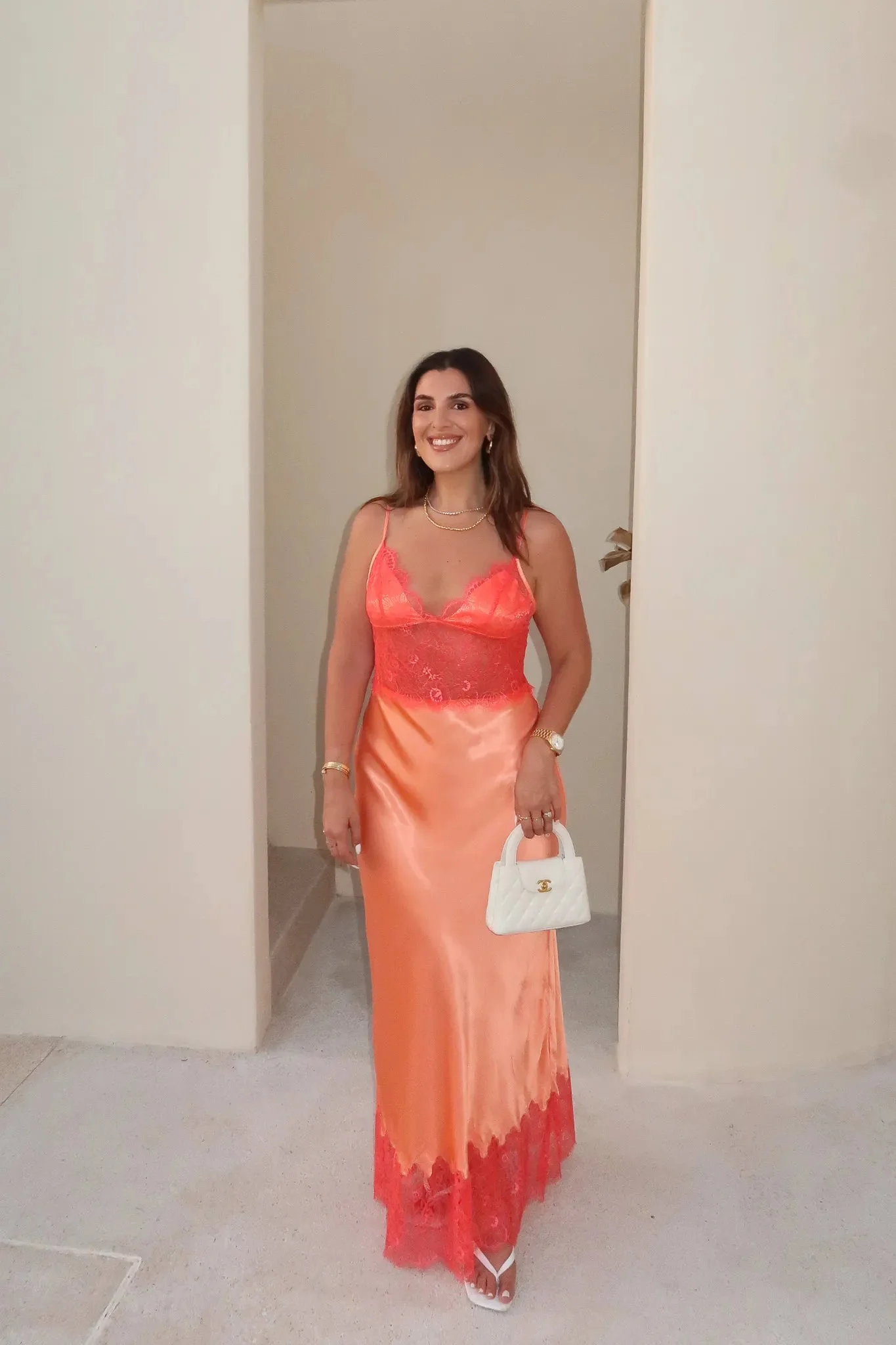 Sneaky Link Lilah Maxi Dress - Orange - Image 2