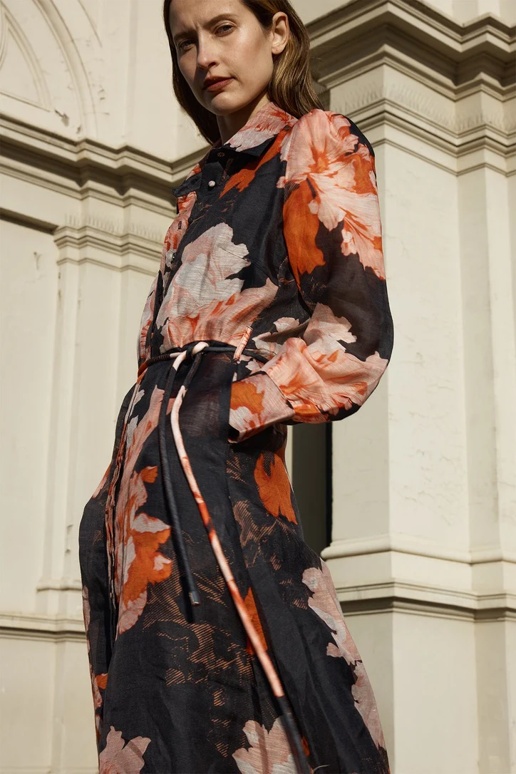 Sofia Irina Isabella Dress - Autumn Print - Image 3