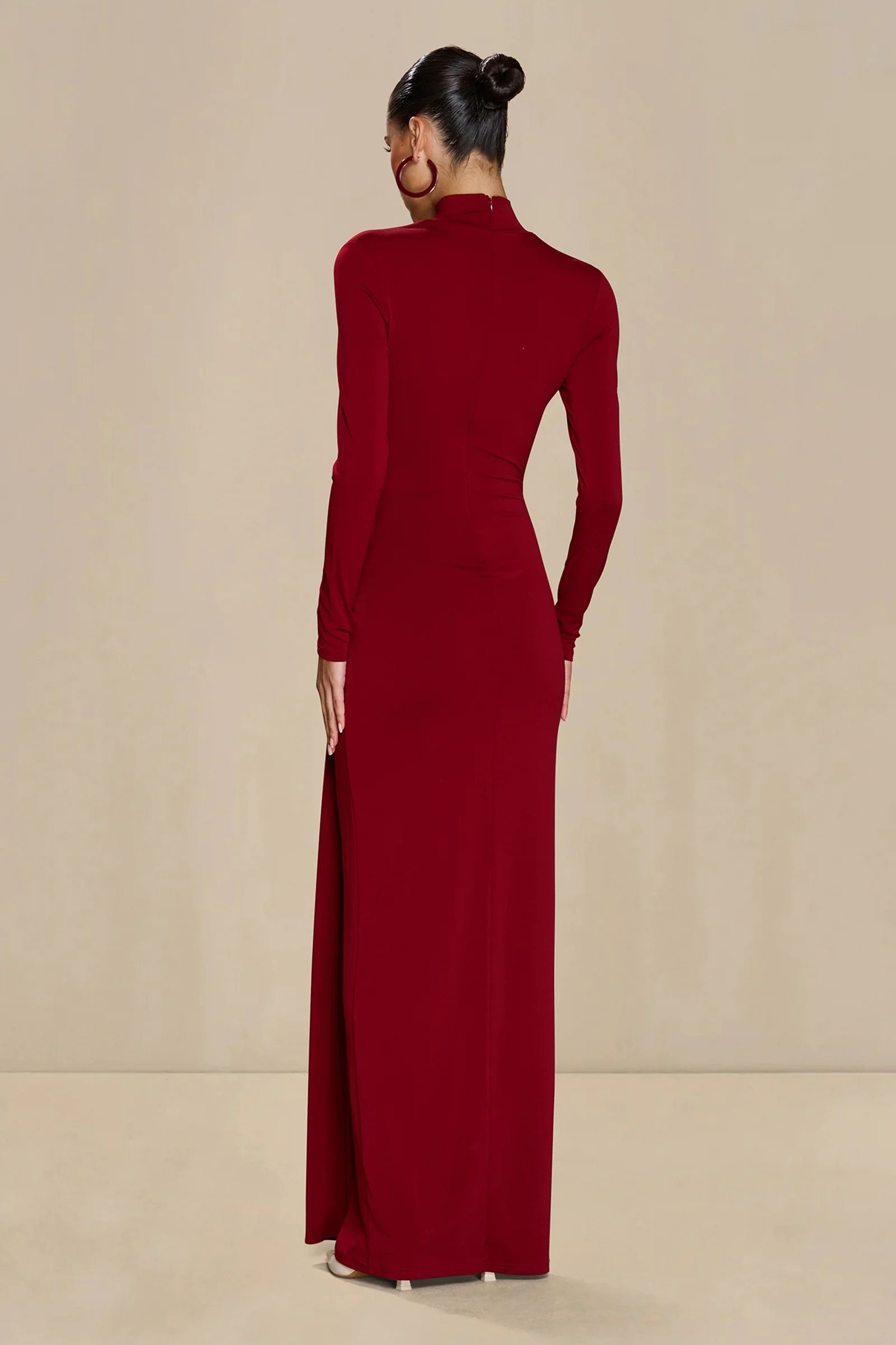 Sonya Aurelia Gown - Merlot - Image 3