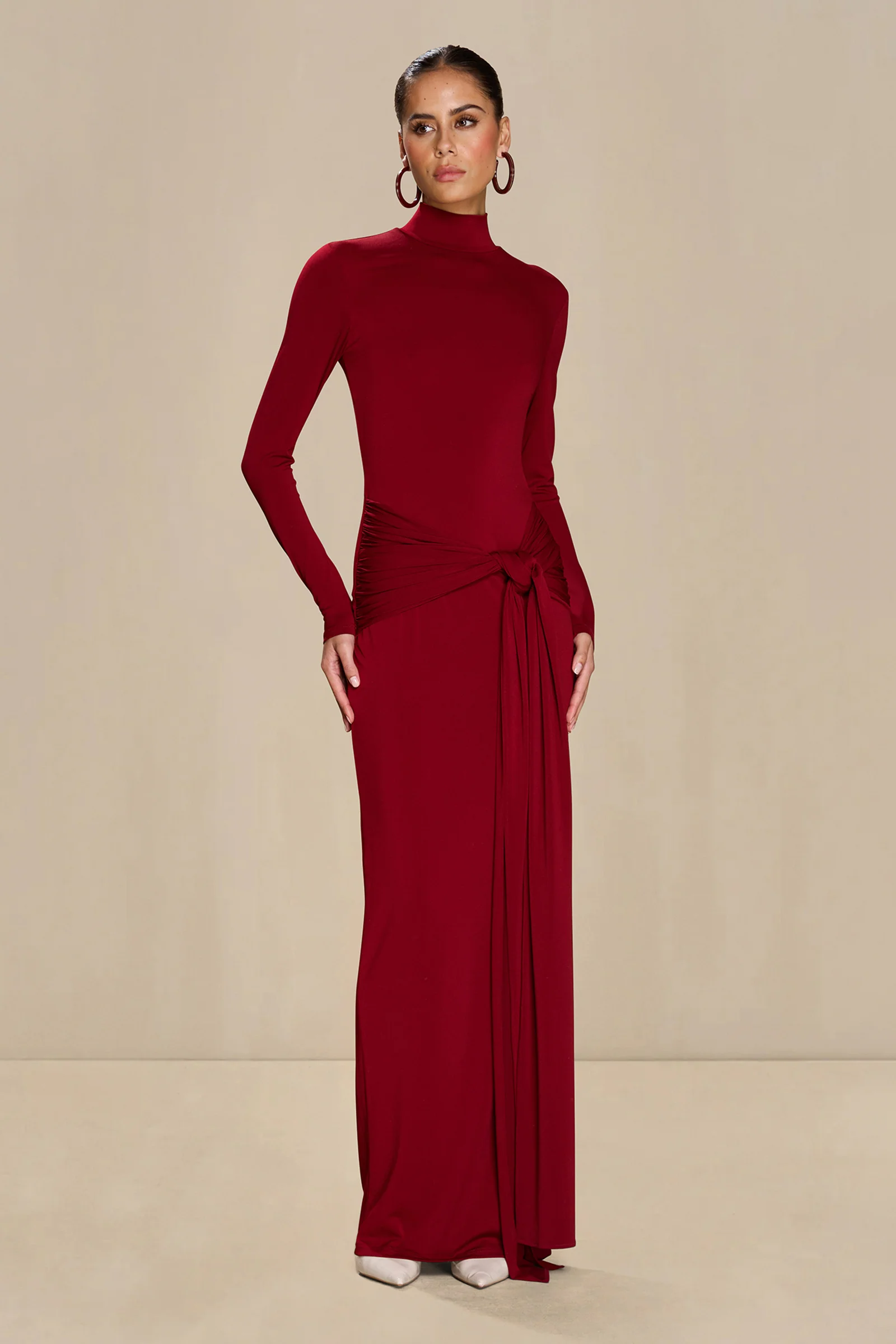 Sonya Aurelia Gown - Merlot - Image 4