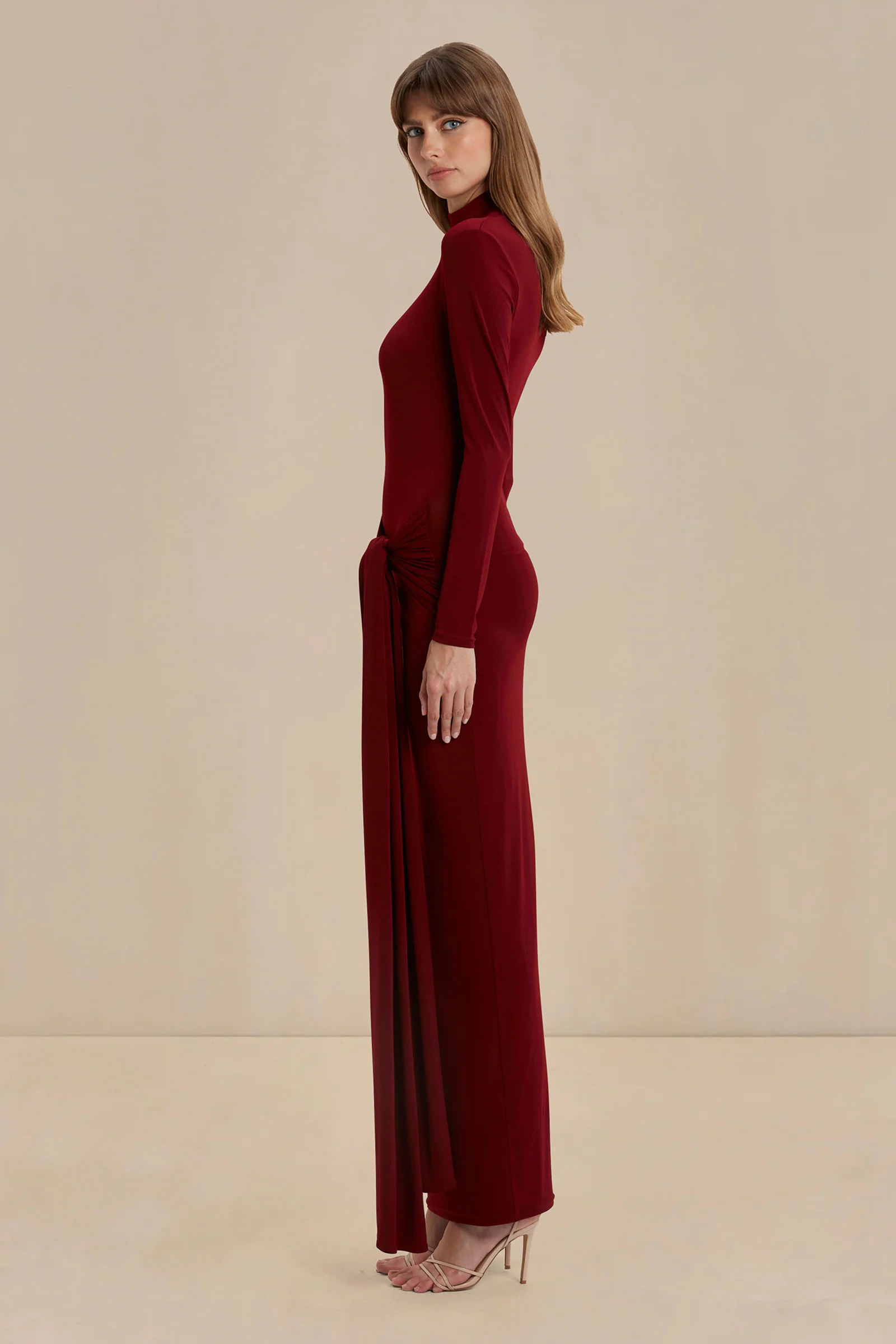 Sonya Aurelia Gown - Merlot - Image 7