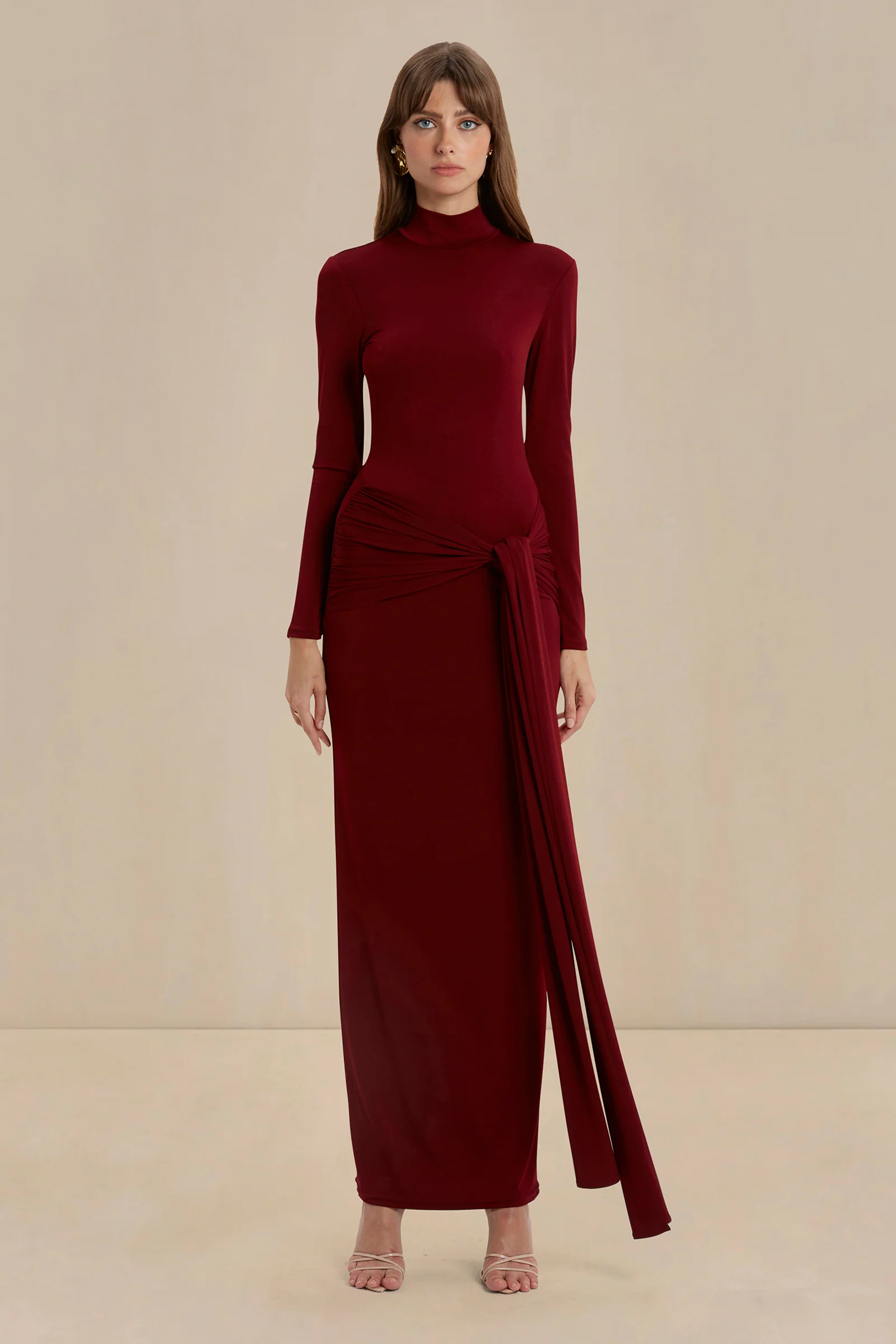 Sonya Aurelia Gown - Merlot - Image 8