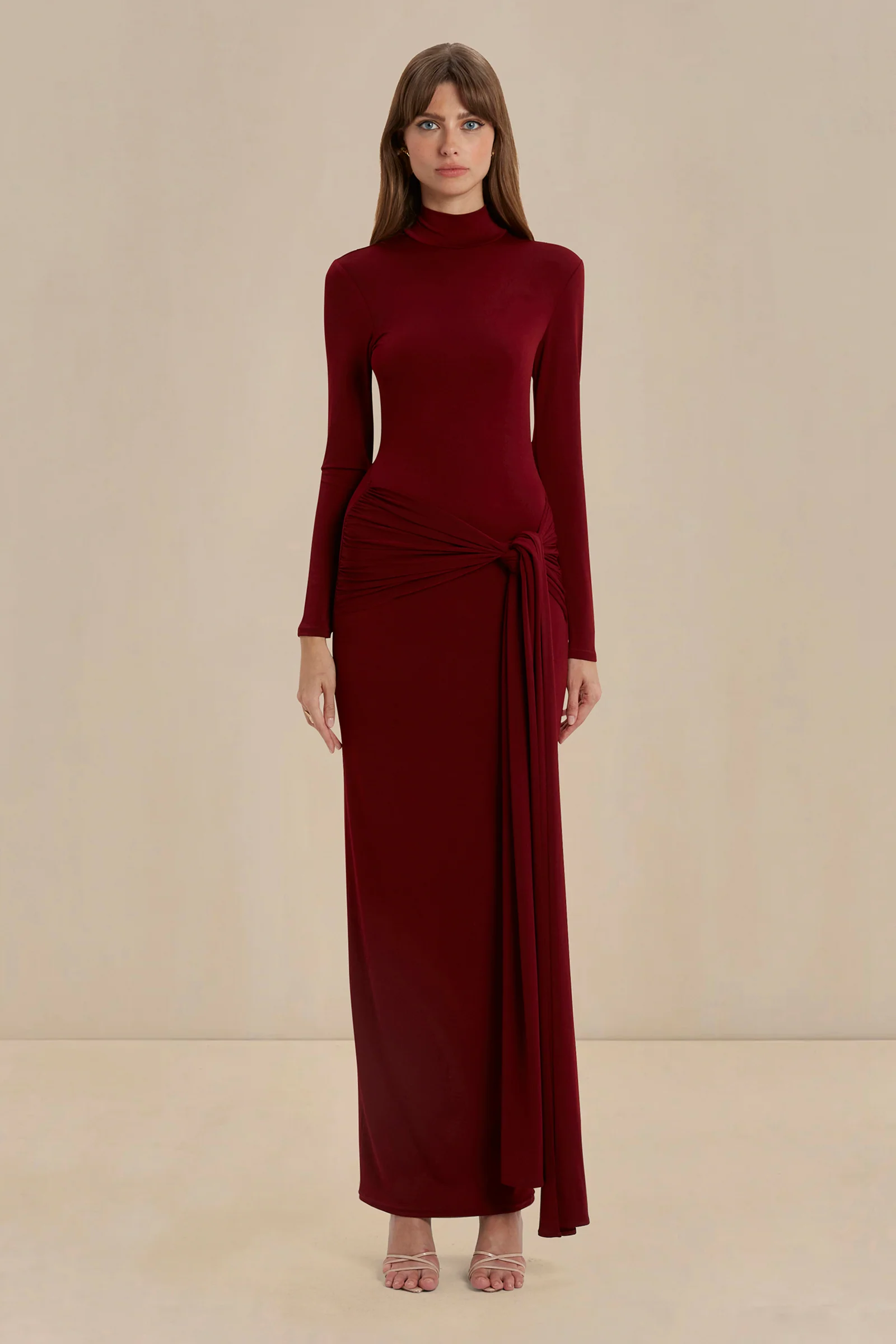 Sonya Aurelia Gown - Merlot - Image 9