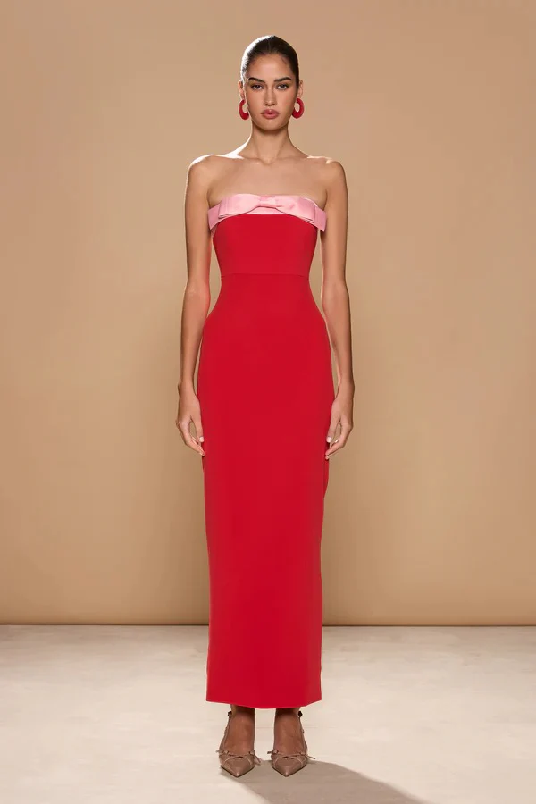 Sonya Ivrea Ribbion Dress - Lola Red