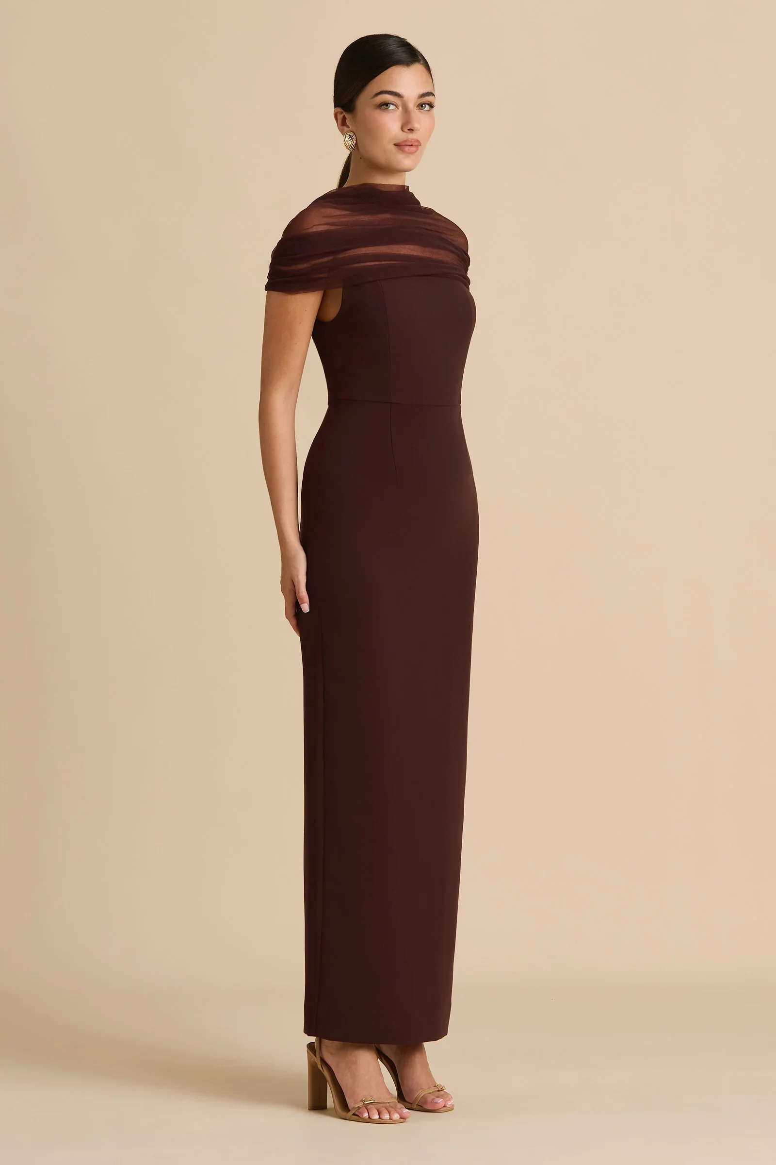 Sonya Lola Midi Dress - Caccao - Image 2
