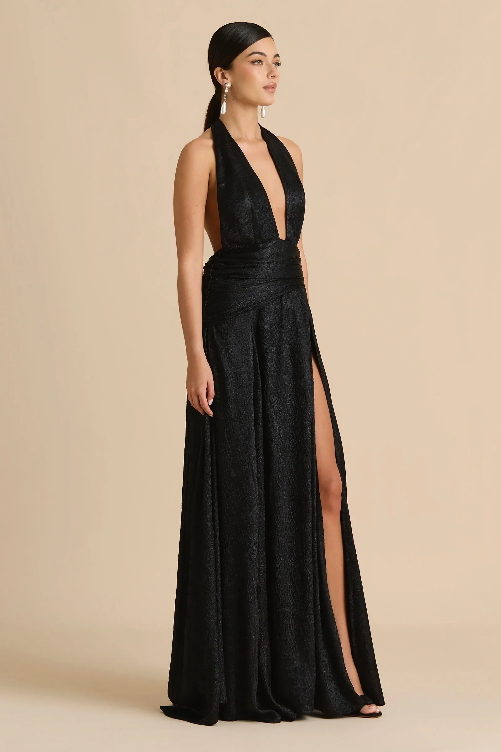 Sonya Zephyr Gown - Black - Image 3