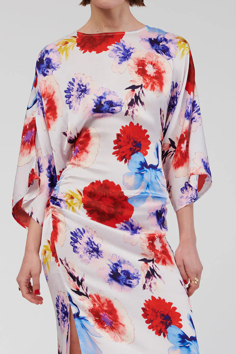 Suboo Amie Angel Sleeve Maxi Dress - Print - Image 3