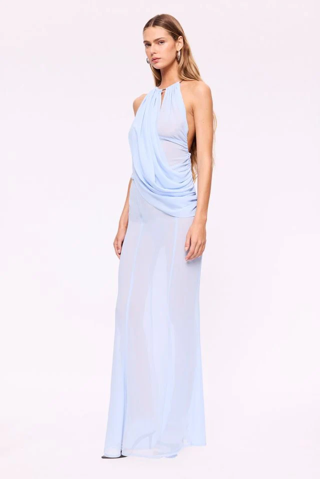 Suboo Annalese Draped Gown - Ice Blue - Image 3