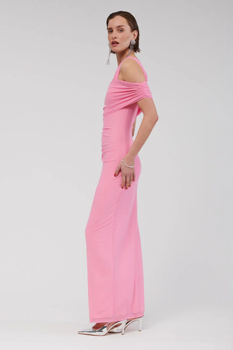 Suboo Christy Pink Off Shoulder Maxi Dress - Pink - Image 3
