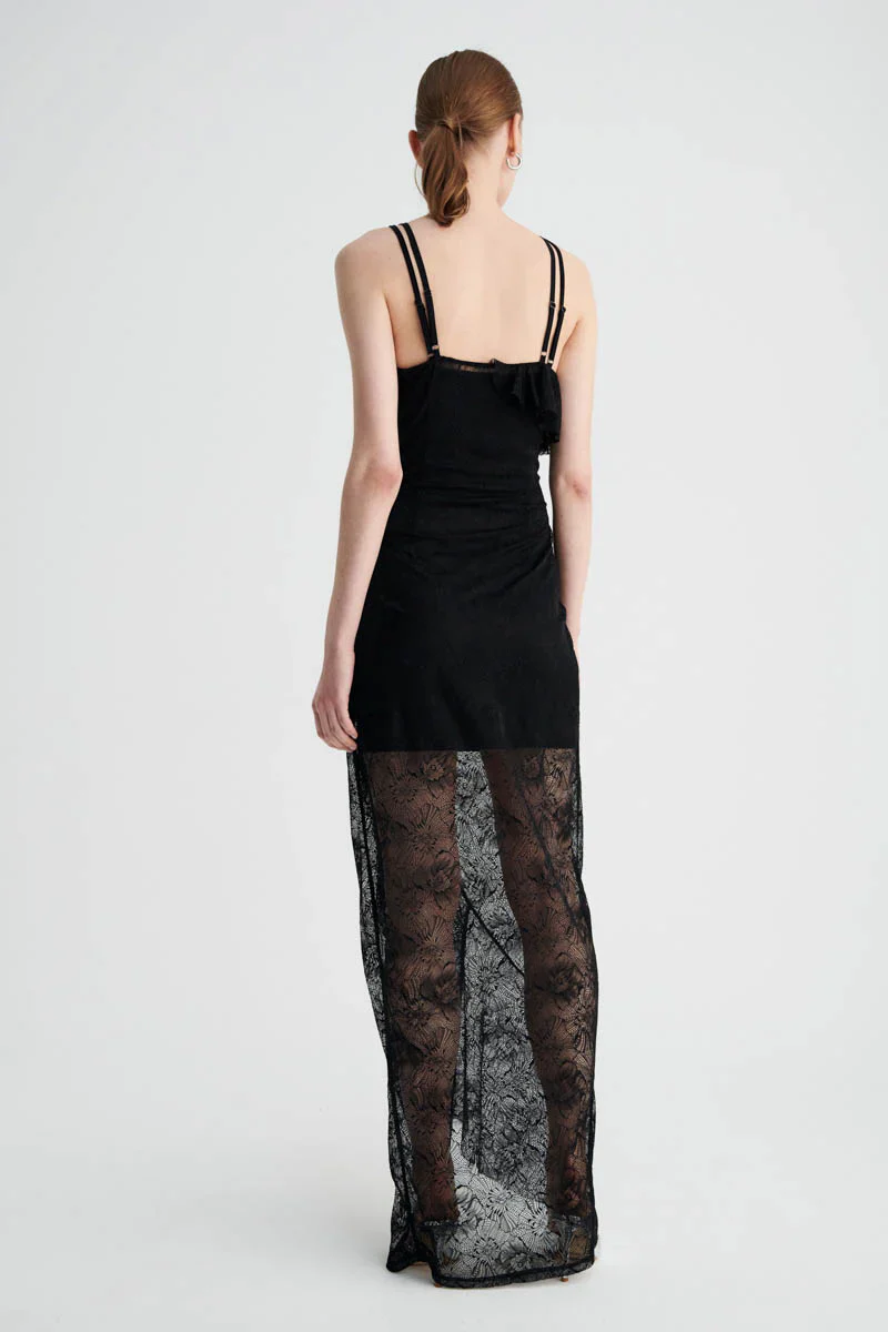 Suboo Gemini Lace Slip Dress - Black - Image 4