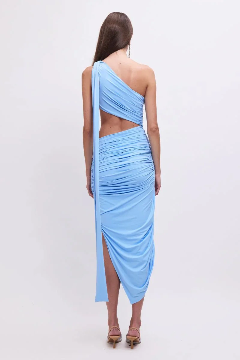 Suboo Taylor Draped Maxi Dress - Sky Blue - Image 4