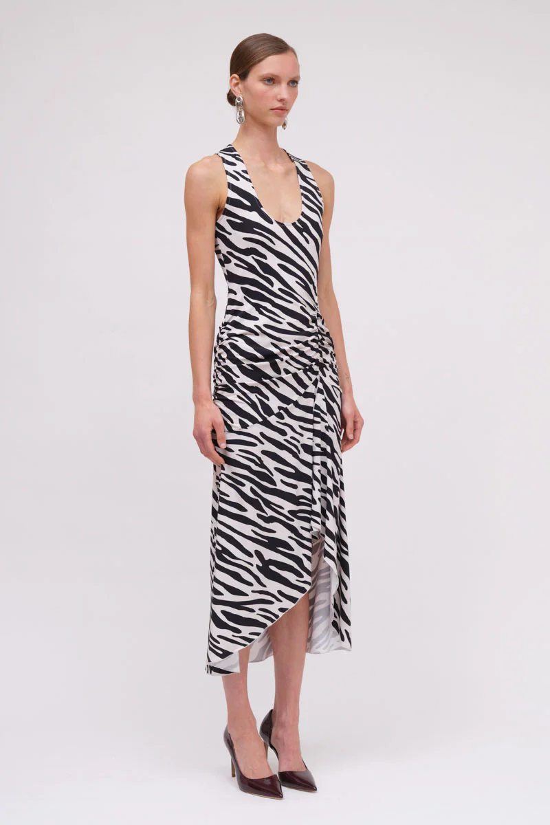 Suboo Zambezi Sleeveless Midi Dress - Black & White - Image 2