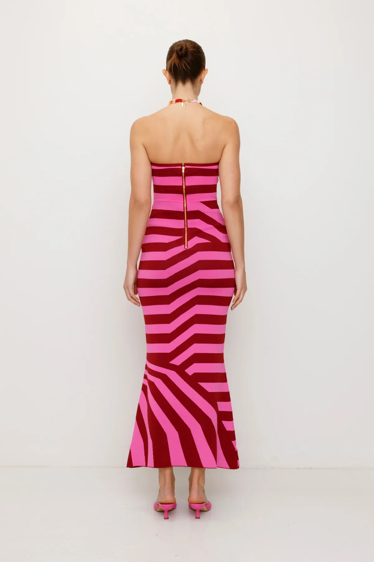 The Wolf Gang Aude Maxi Dress - Berry - Image 3
