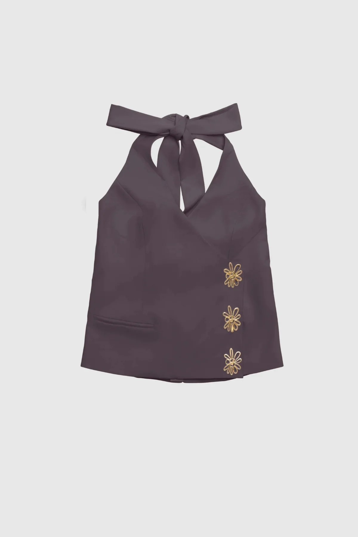 The Wolf Gang Inka Vest Top - Ash - Image 2