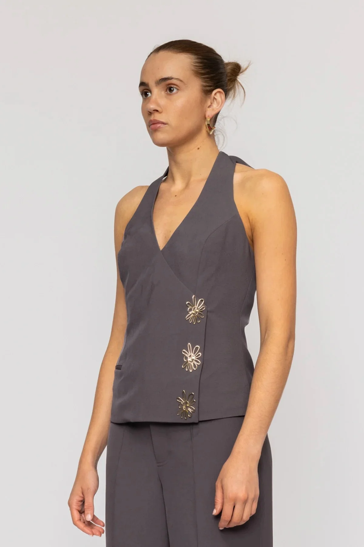 The Wolf Gang Inka Vest Top - Ash - Image 4