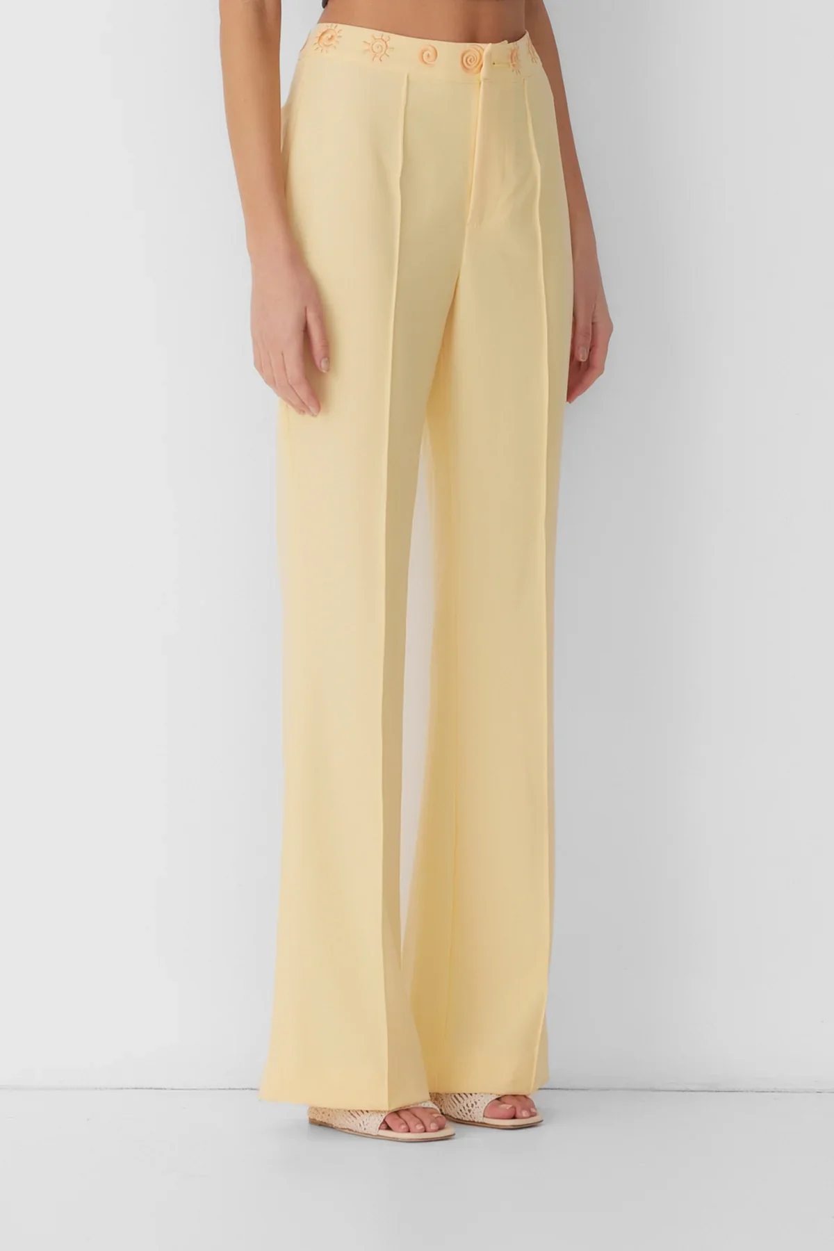 The Wolf Gang Irida Bootcut Pants - Butter - Image 5