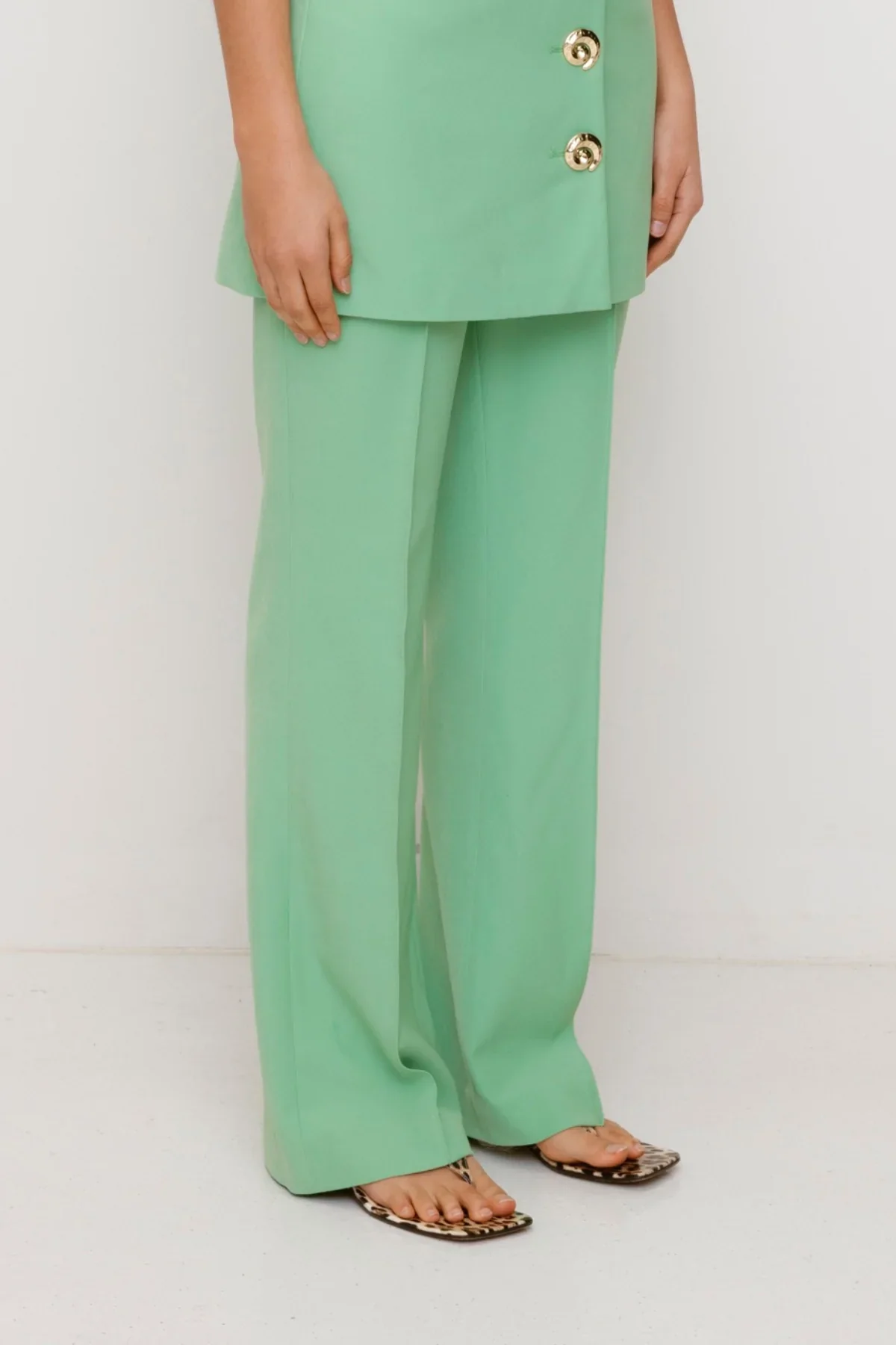 The Wolf Gang Irida Bootcut Pants - Sage - Image 4