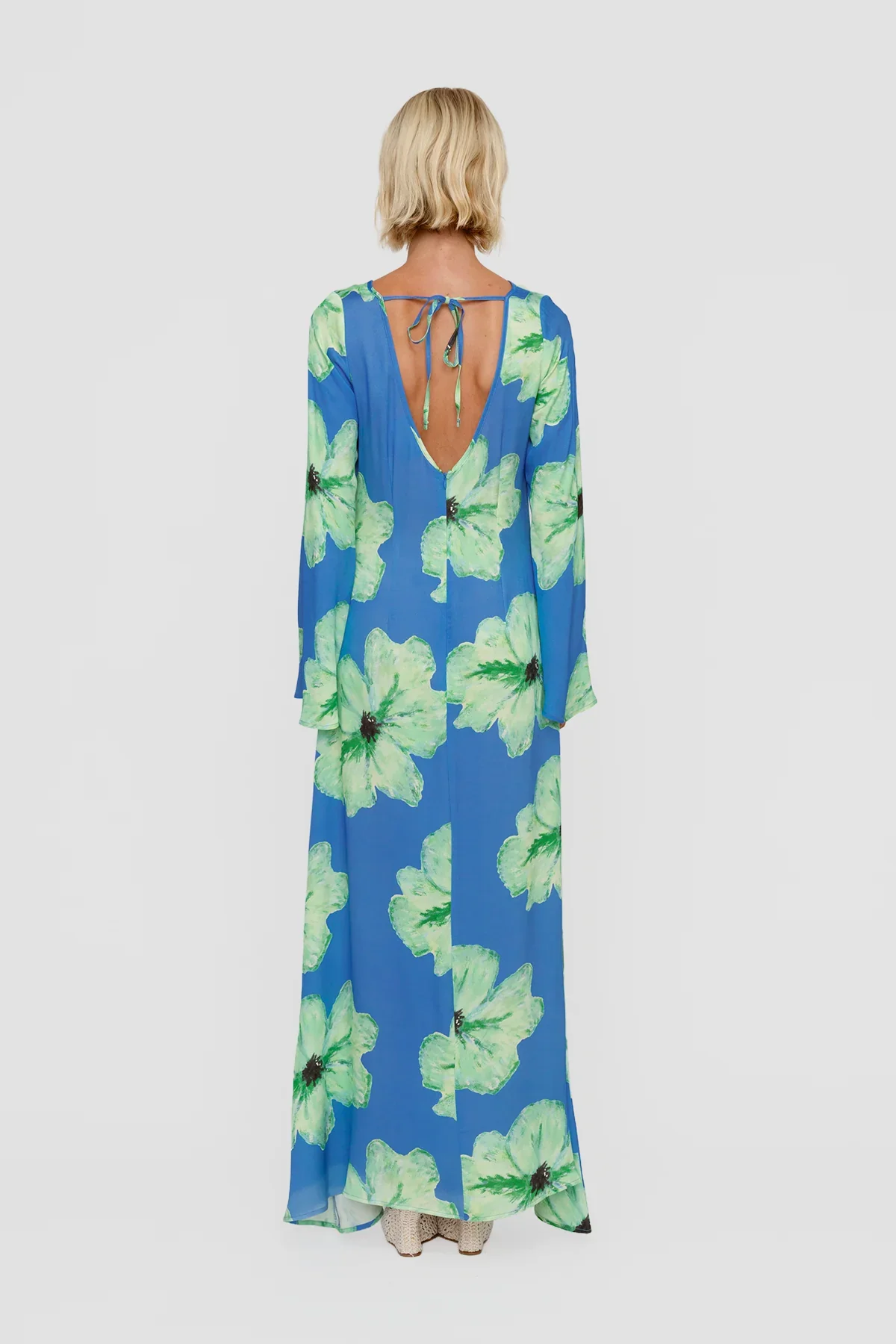 The Wolf Gang Leona Long Sleeve Dress - Cornflower - Image 3