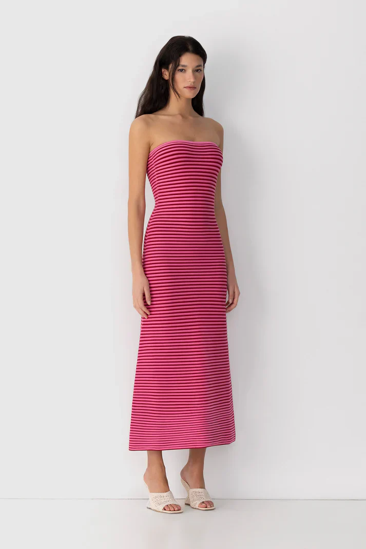 The Wolf Gang Sunmor Knit Maxi Dress - Candy - Image 3