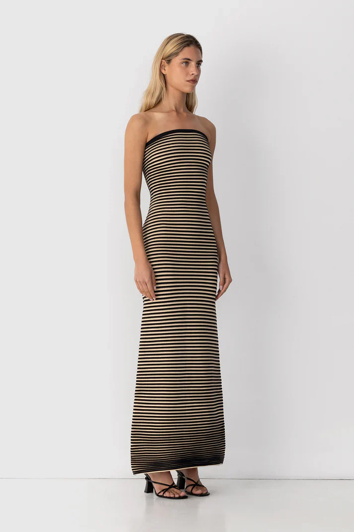 The Wolf Gang Sunmor Knit Maxi Dress - Noir - Image 5