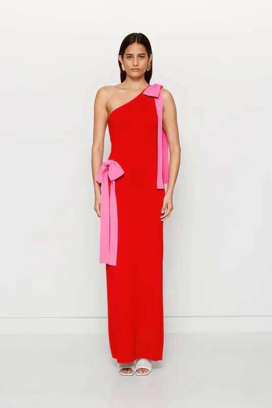 The Wolf Gang Tacha Maxi Dress - Cherry