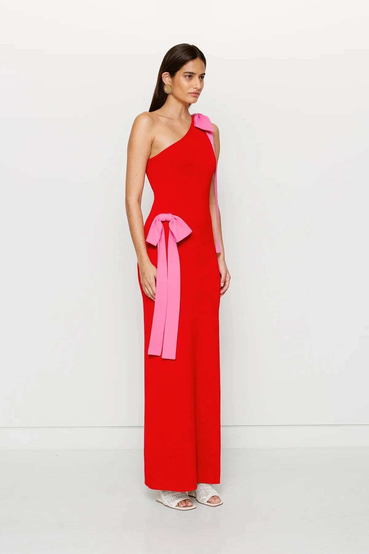 The Wolf Gang Tacha Maxi Dress - Cherry - Image 3