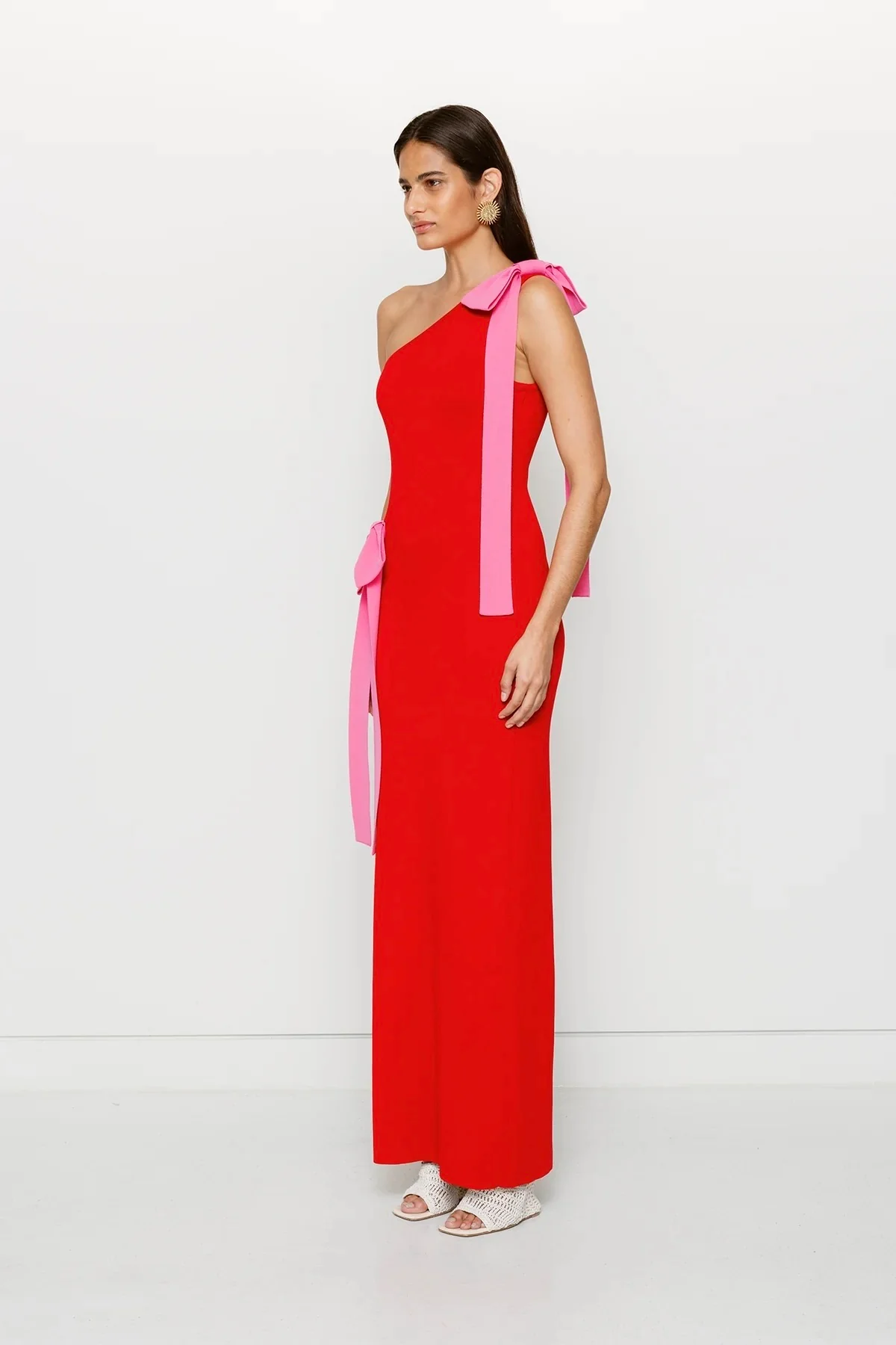 The Wolf Gang Tacha Maxi Dress - Cherry - Image 4