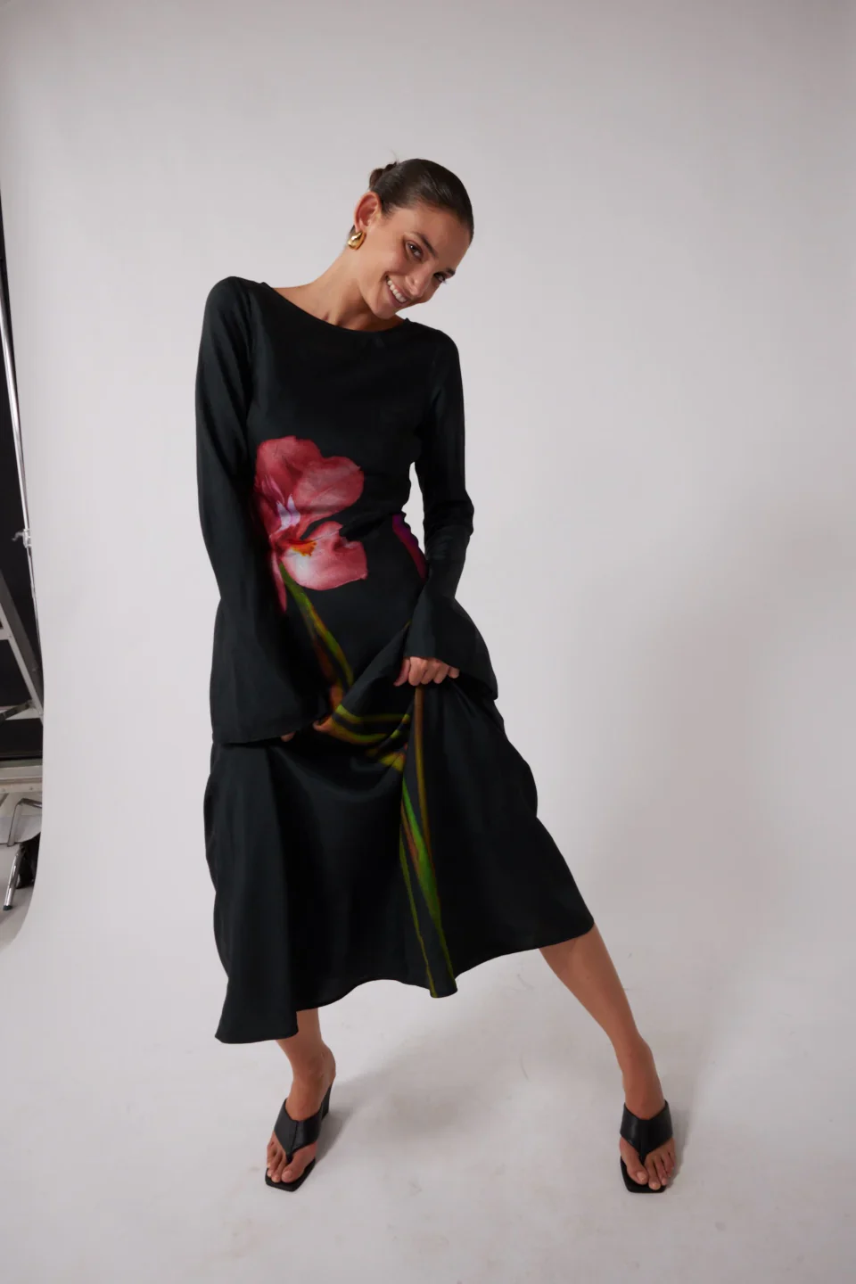 The Wolf Gang Thea Maxi Dress - Noir - Image 3