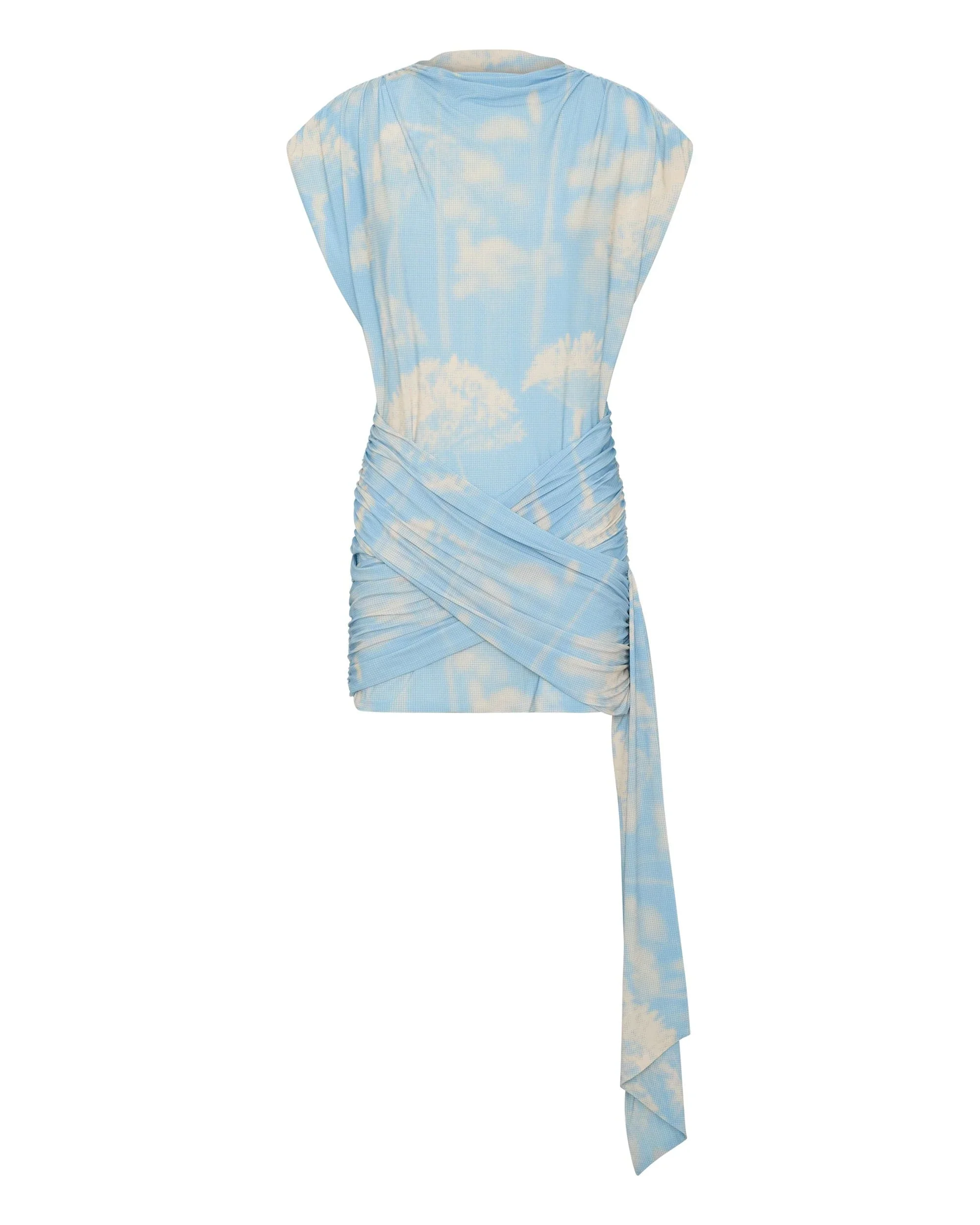 Third Form Aura Draped Mini Dress - Floral Illusion - Image 3