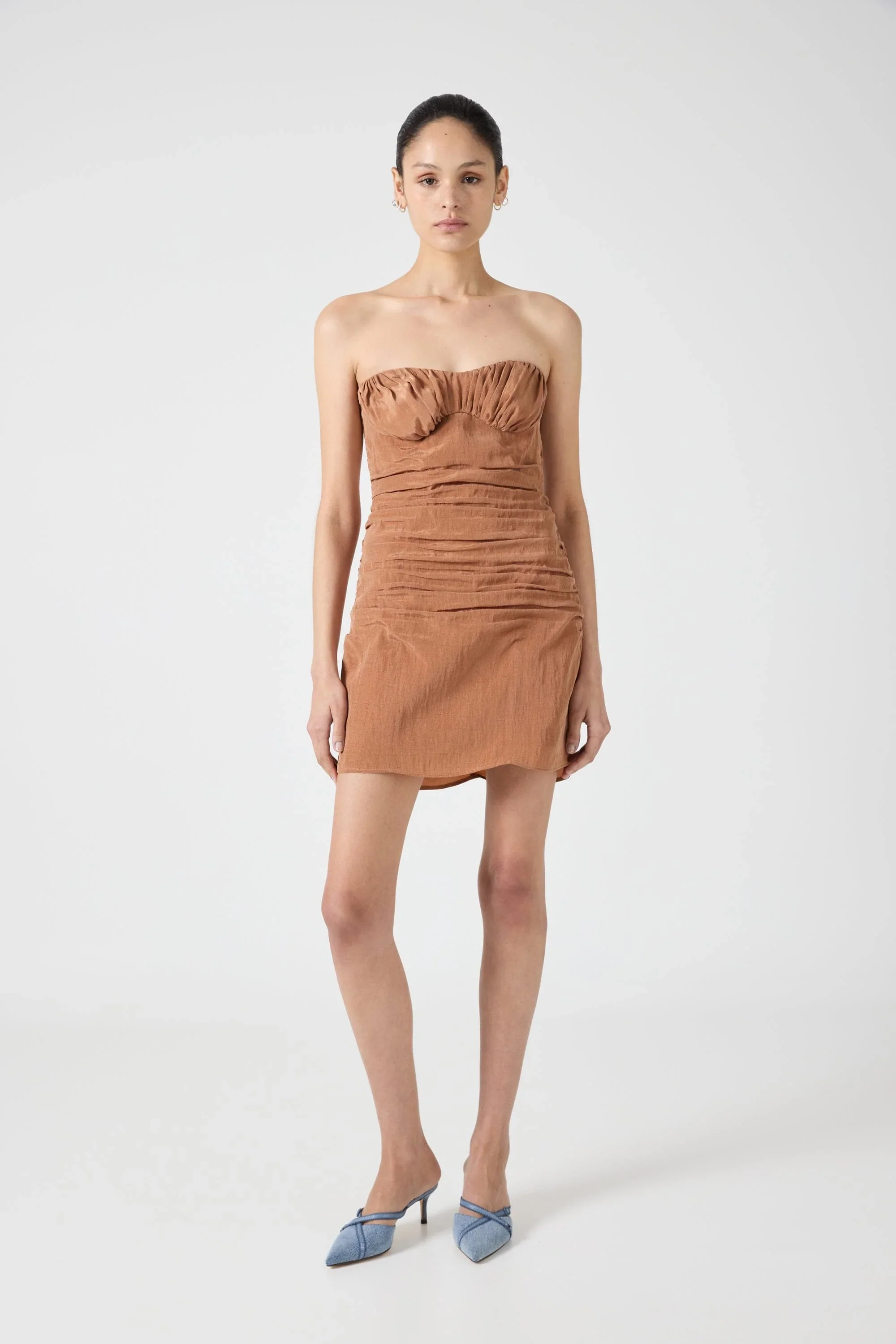 Third Form Eclipse Mini Dress - Rust - Image 3