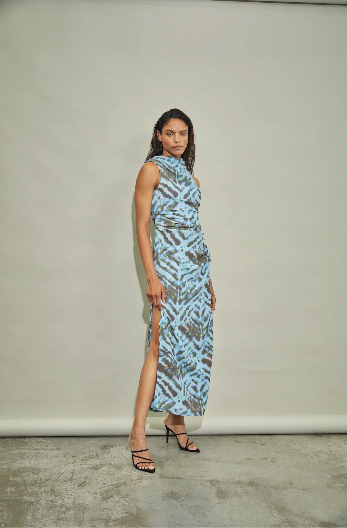 Third Form Electric Tucked Maxi Tank Dress - Tie Dye - Image 5
