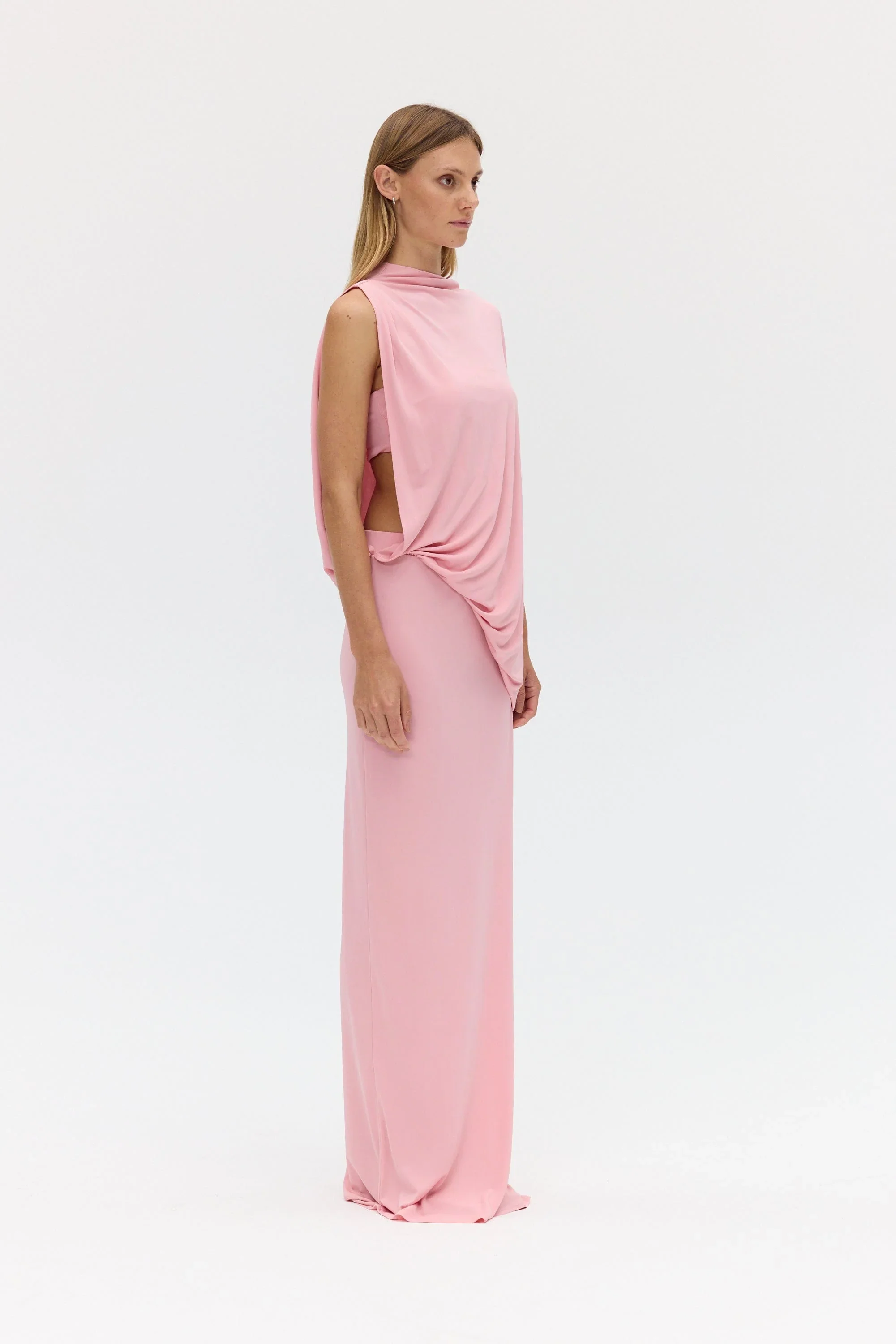 Third Form Fall Away Floor Length Dress - Bloom - Image 2
