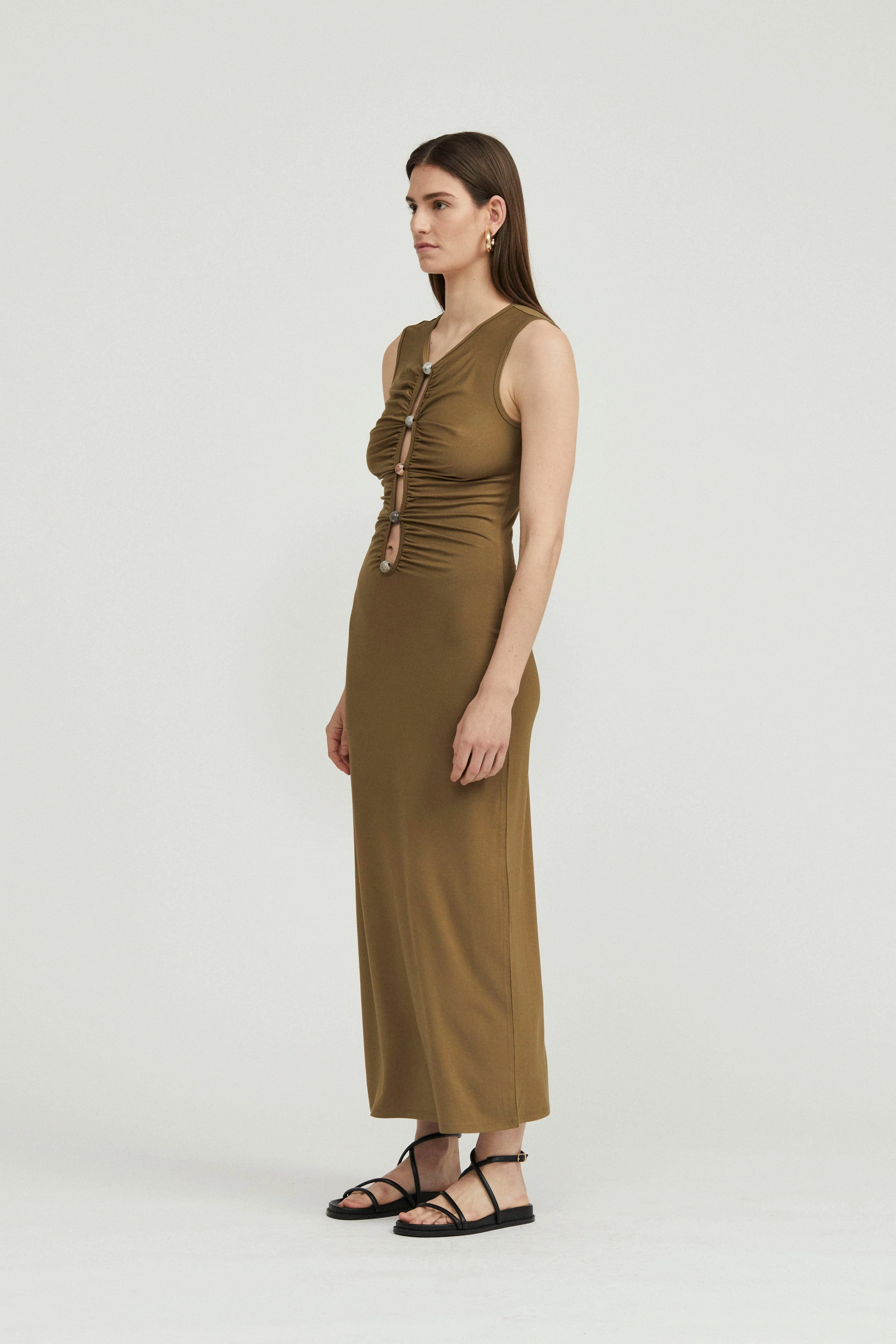 Third Form Hidden Gem Tank Maxi Dress - Moss - Image 2