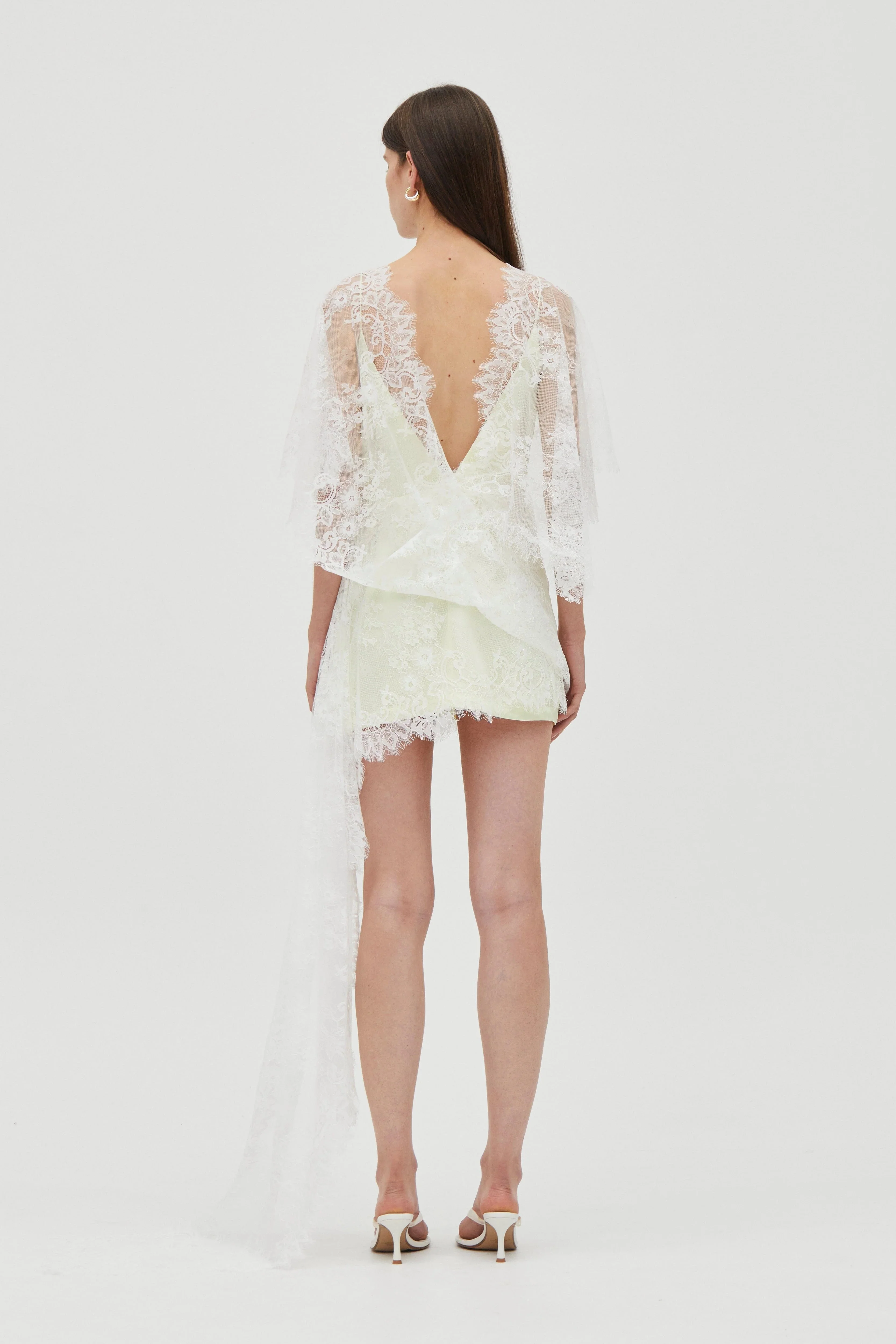 Third Form Poetry Draped Lace Dress - Lemonade - Image 8