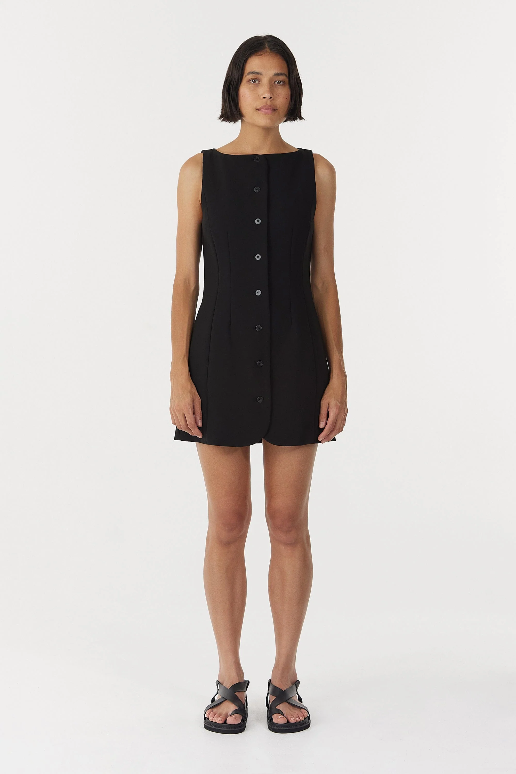 Third Form Skyline Tailored Mini Dress - Black