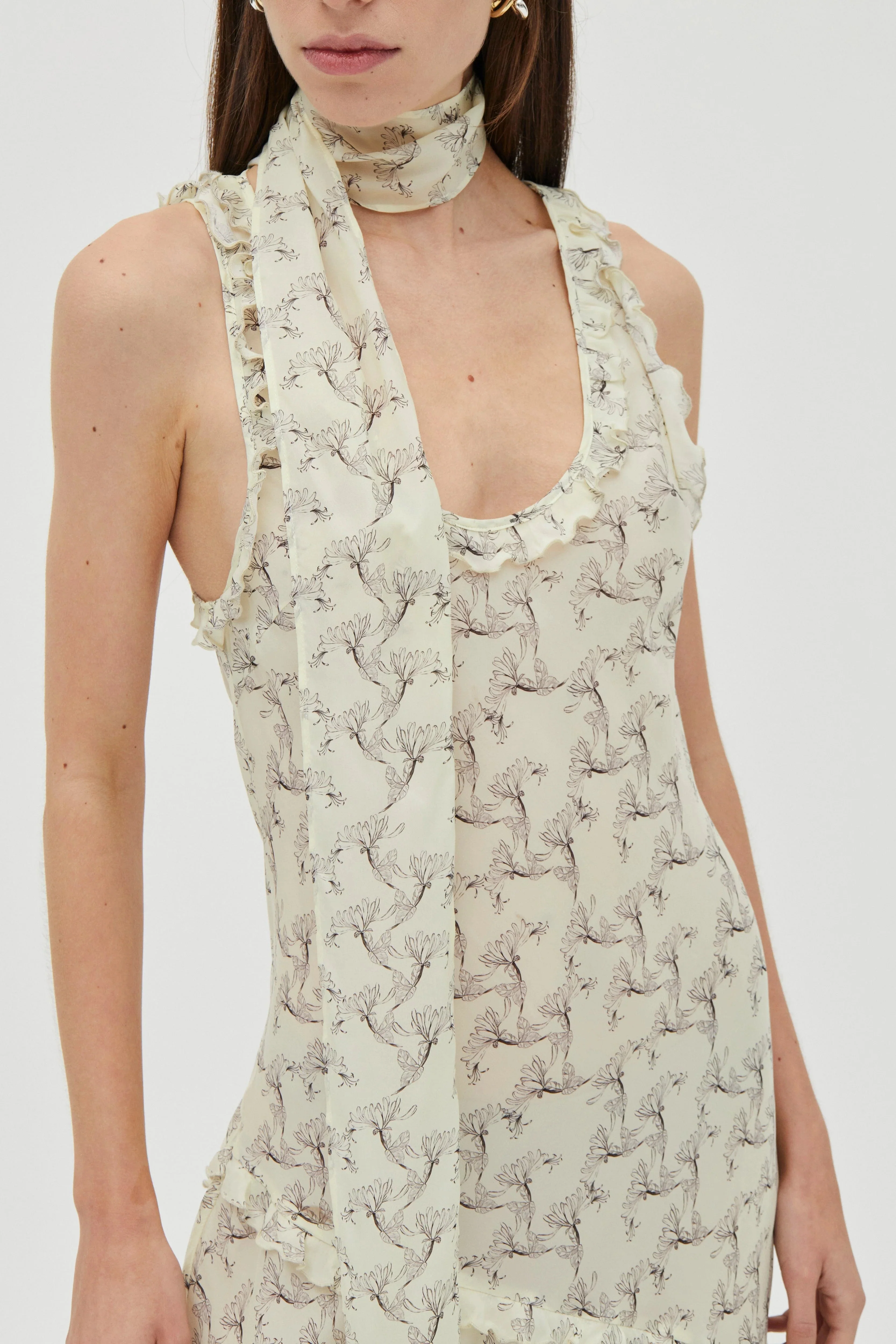 Third Form Solace Frill Tank Maxi Dress - Creeping Vine - Image 6