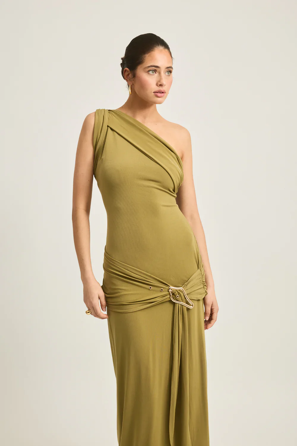 Tojhà Atiyah Dress - Olive - Image 2