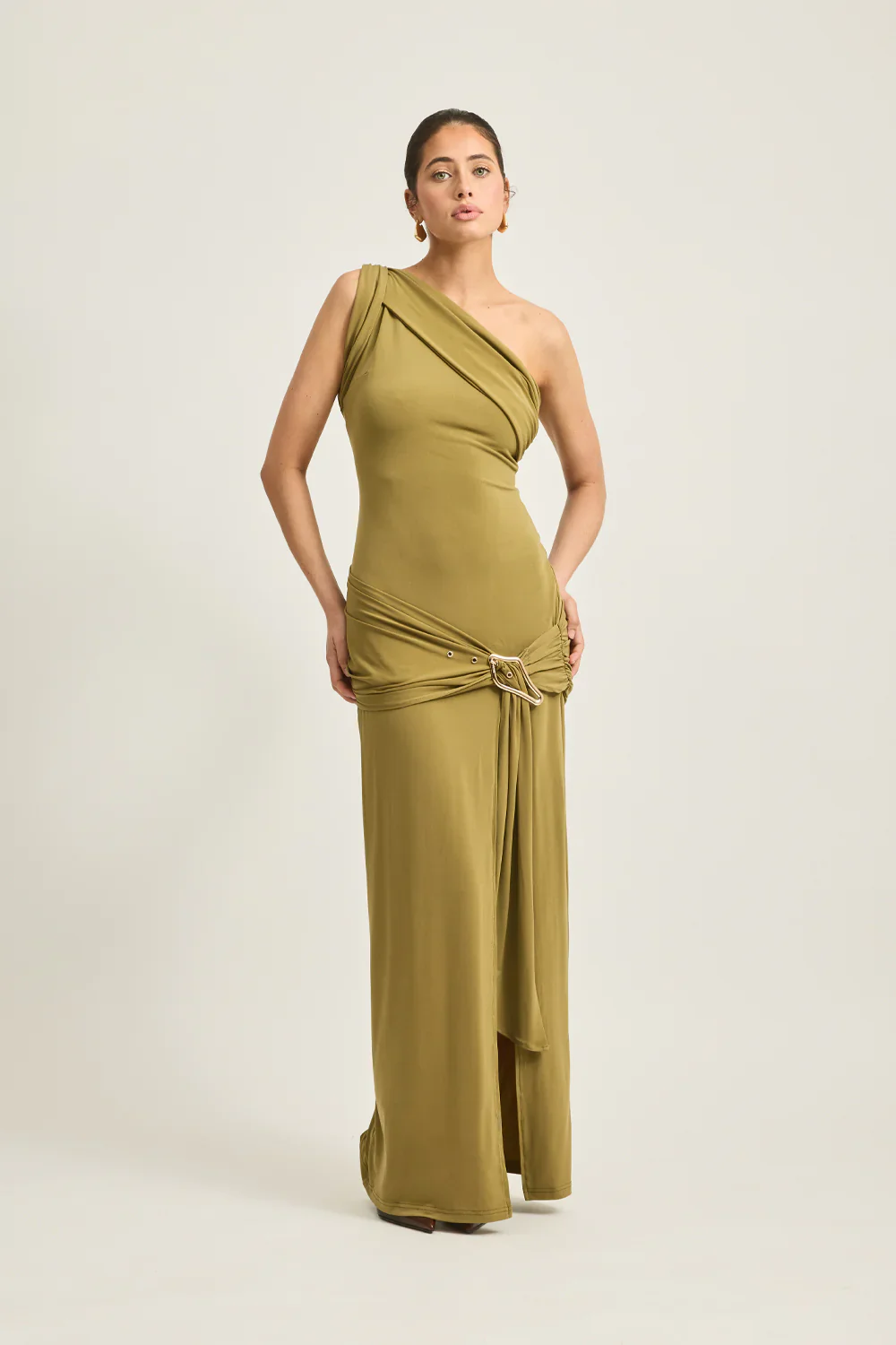 Tojhà Atiyah Dress - Olive - Image 3
