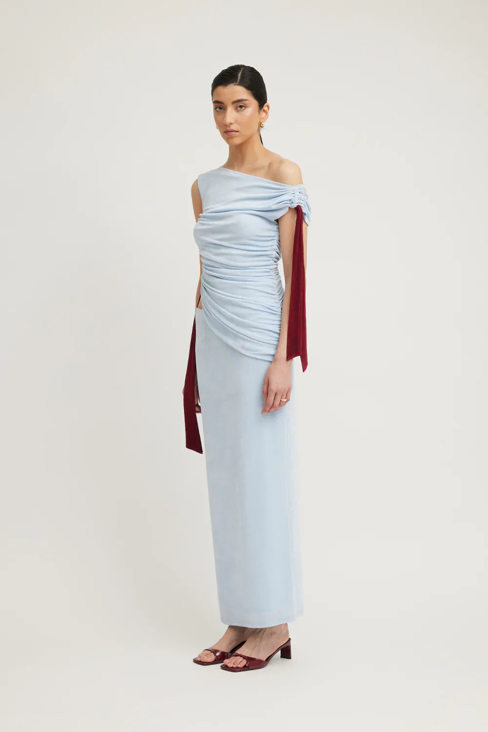 Tojhà Kalilah Dress - Sky/Merlot - Image 3
