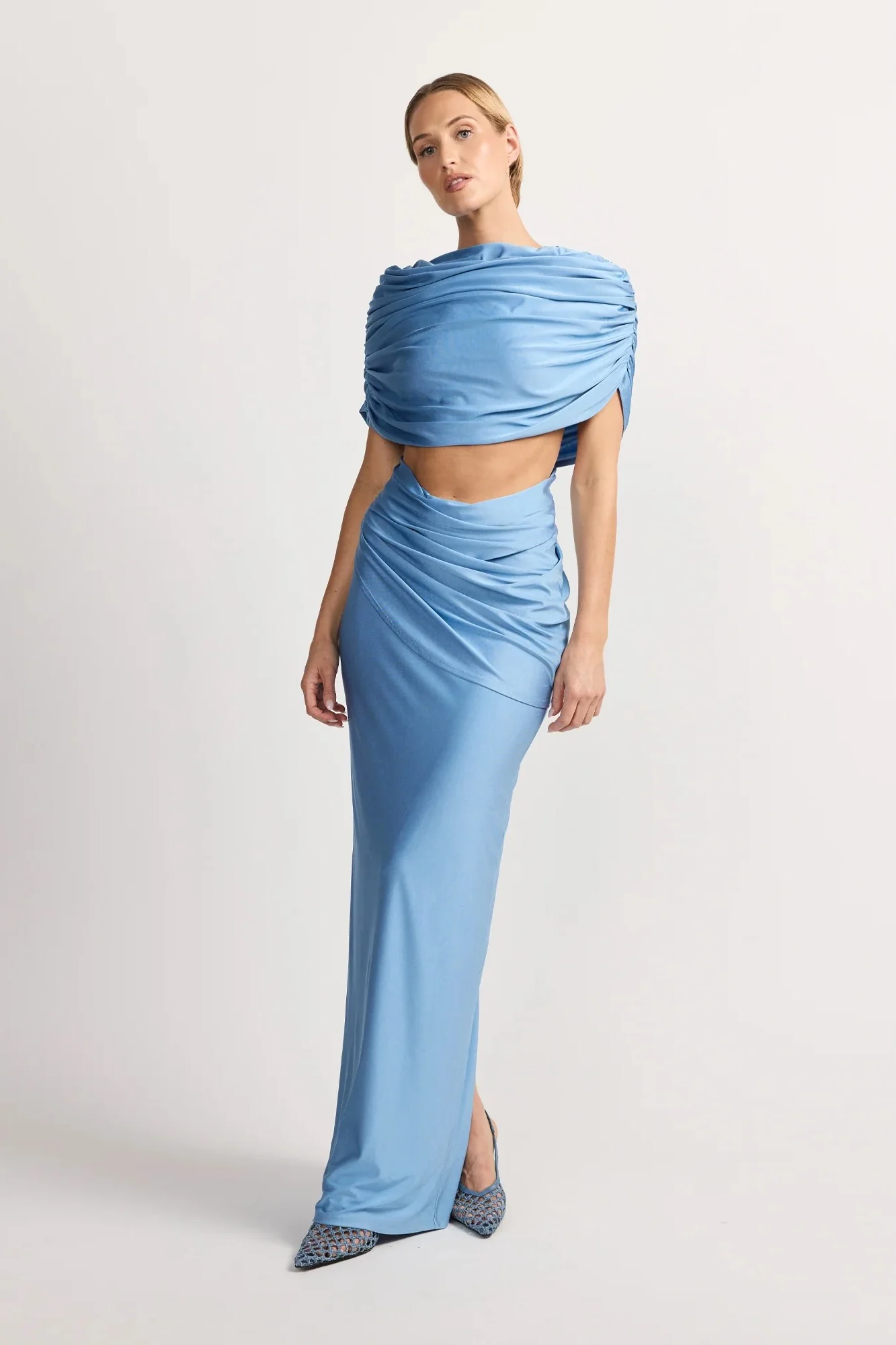 Tojhà Liora Dress- Blue Lake - Image 3