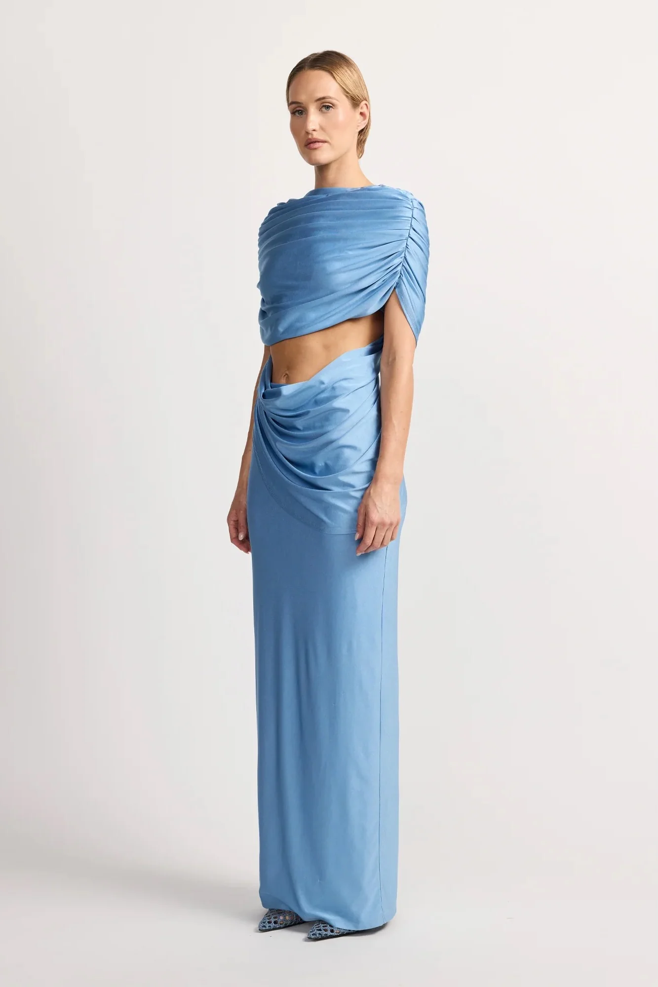 Tojhà Liora Dress- Blue Lake - Image 4