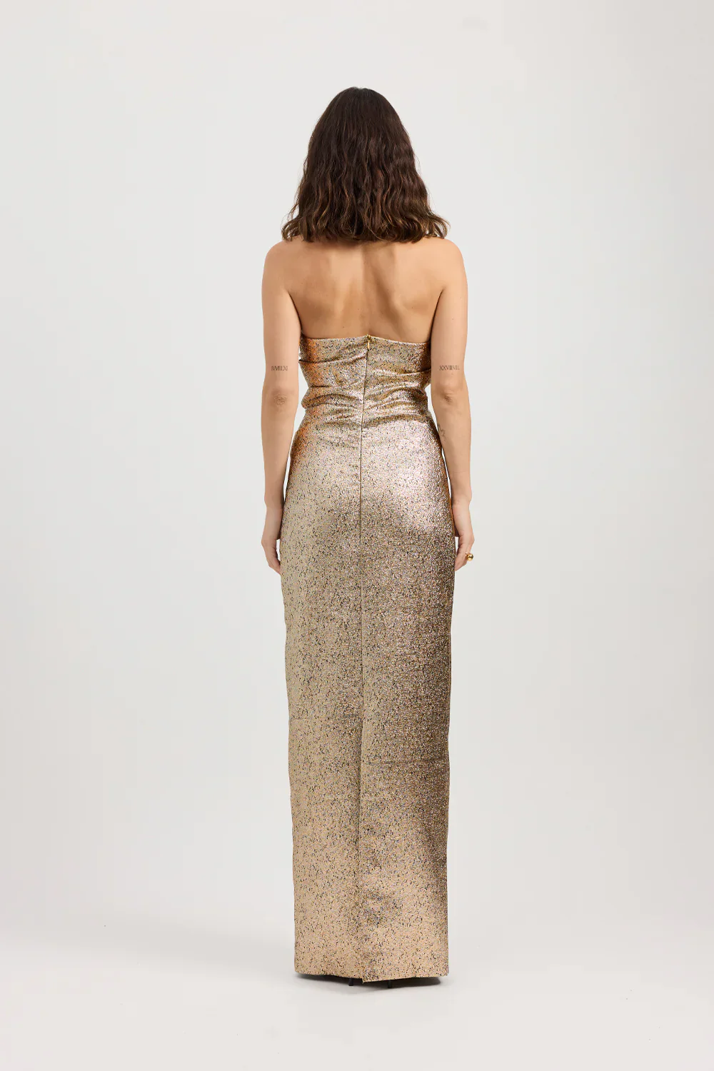 Tojhà Tacoma Dress - Metallic Champagne - Image 6