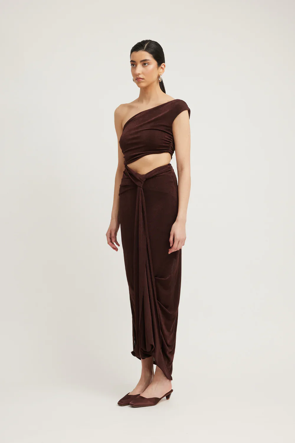 Tojhà Viola Dress - Chocolate - Image 5
