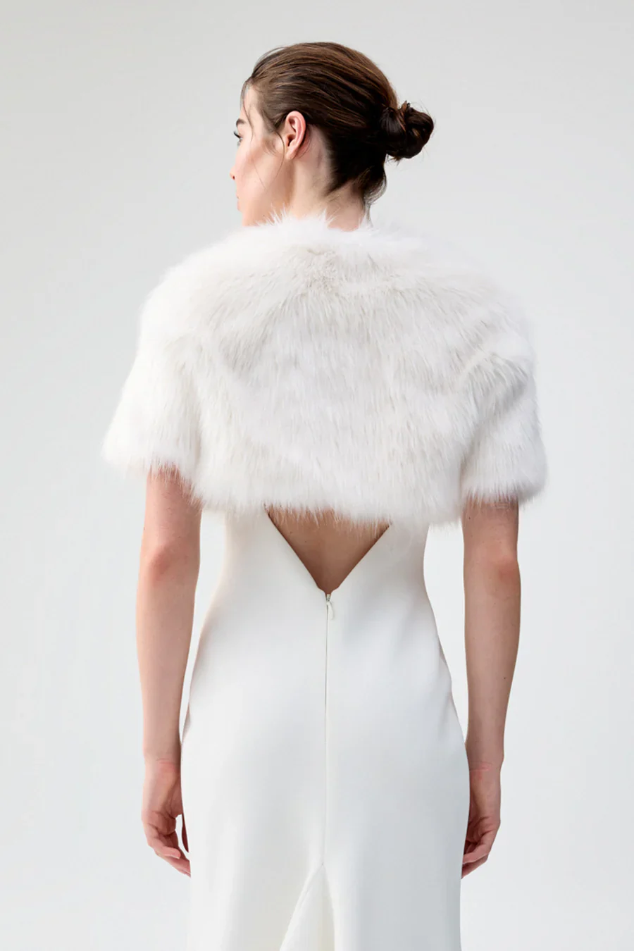 Unreal Fur Love a Fur Bolero - Ivory - Image 5